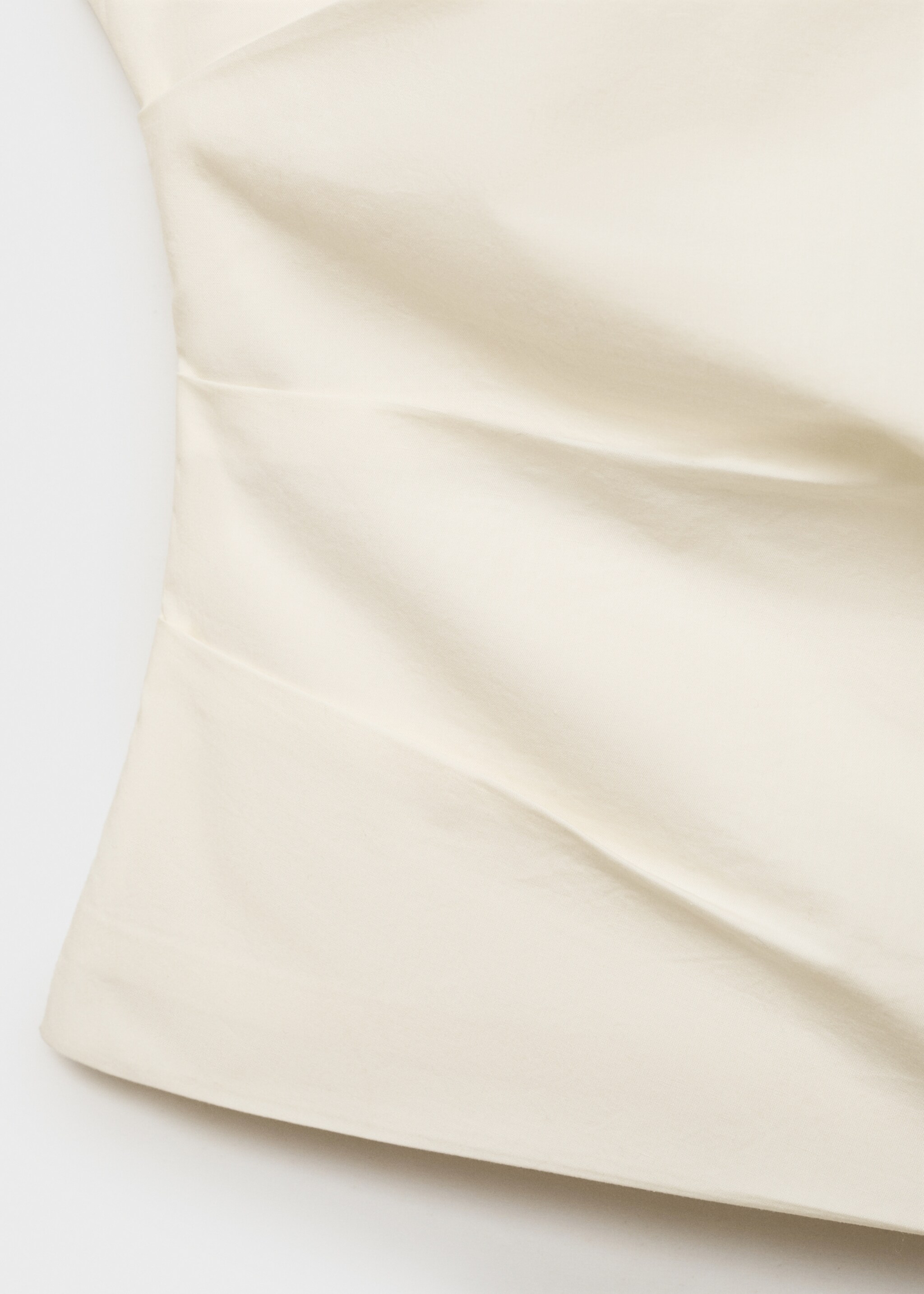 Asymmetrical flower-embroidered top - Details of the article 0