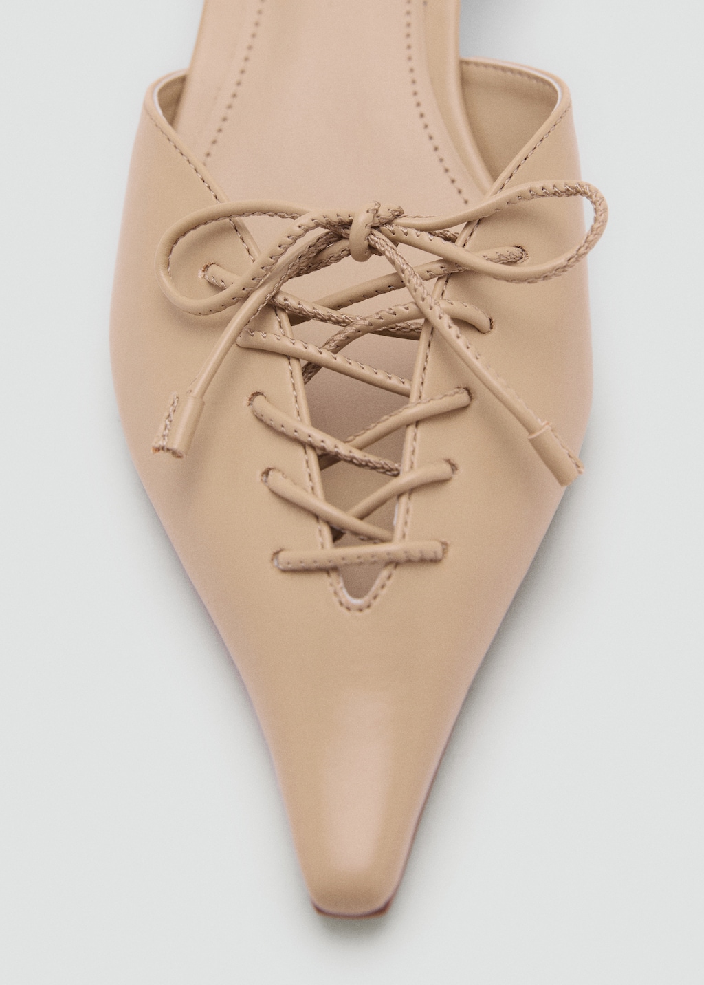 Lace-up high heel shoes