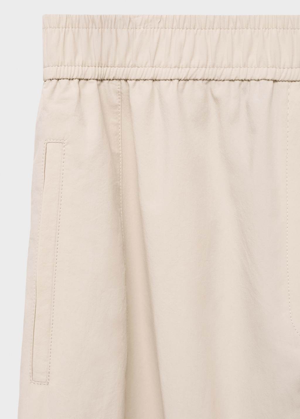 Cotton paperbag pants
