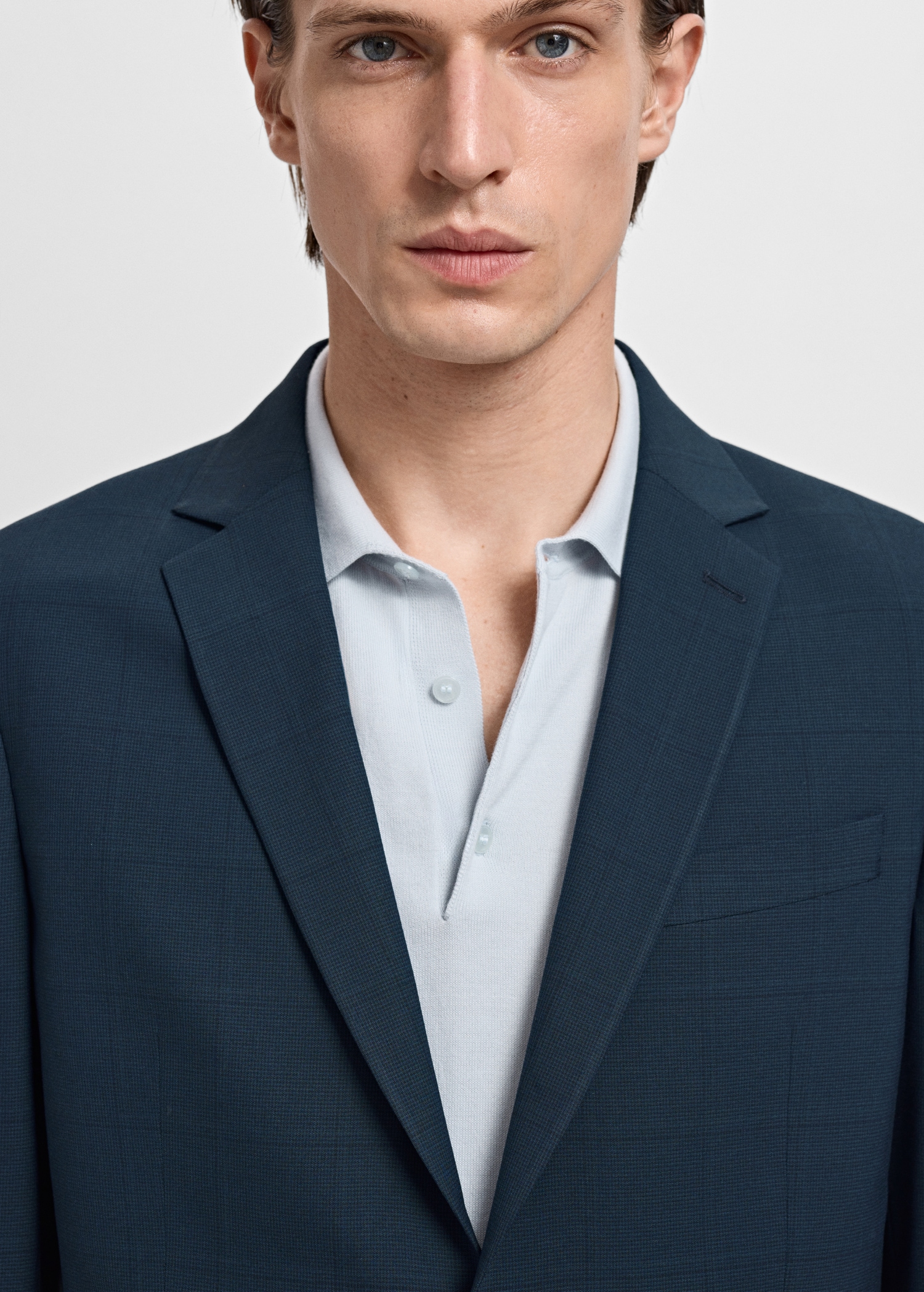 Super slim-fit suit jacket in stretch fabric - Details of the article 1