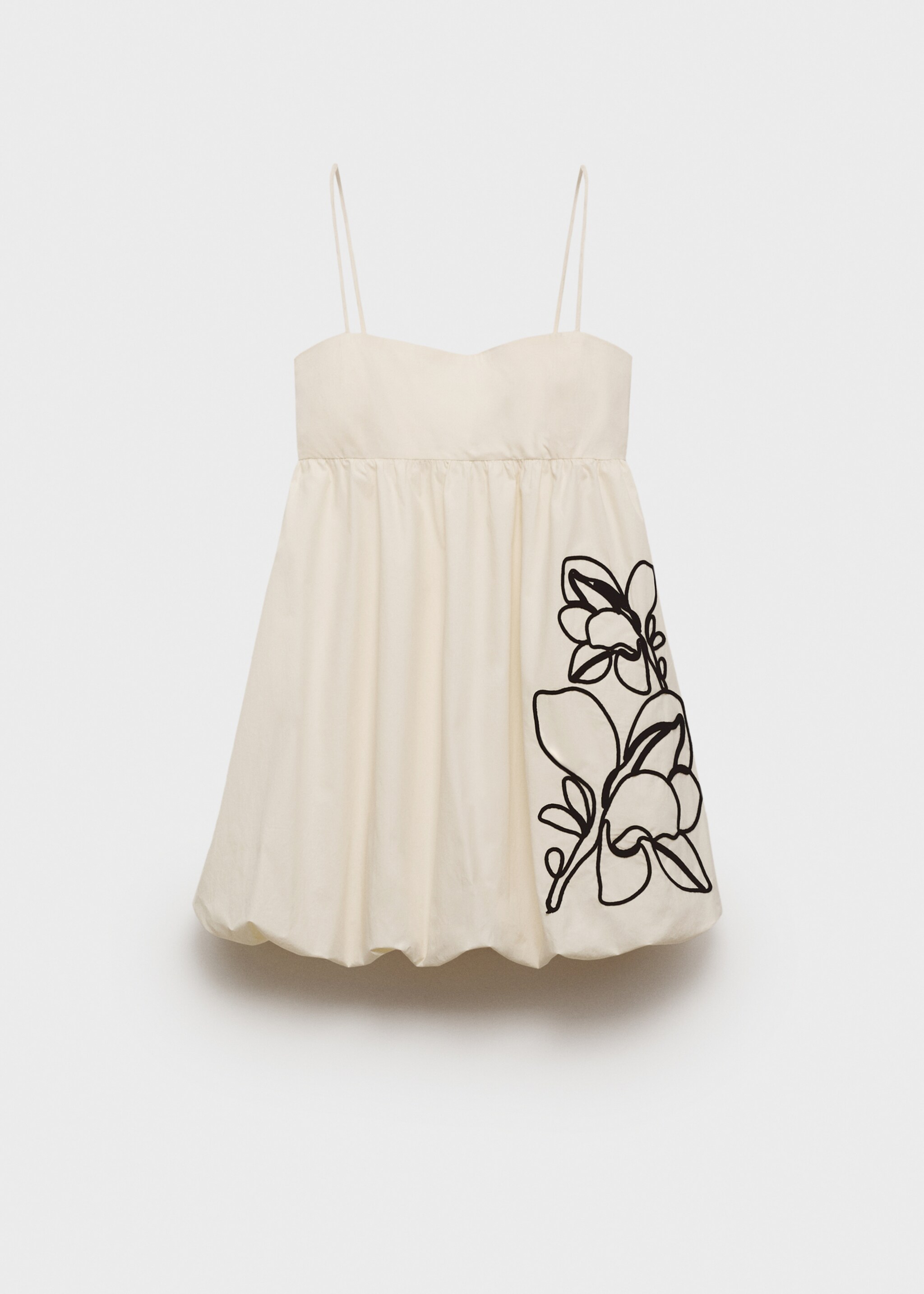 Balloon-effect embroidered dress - Article without model