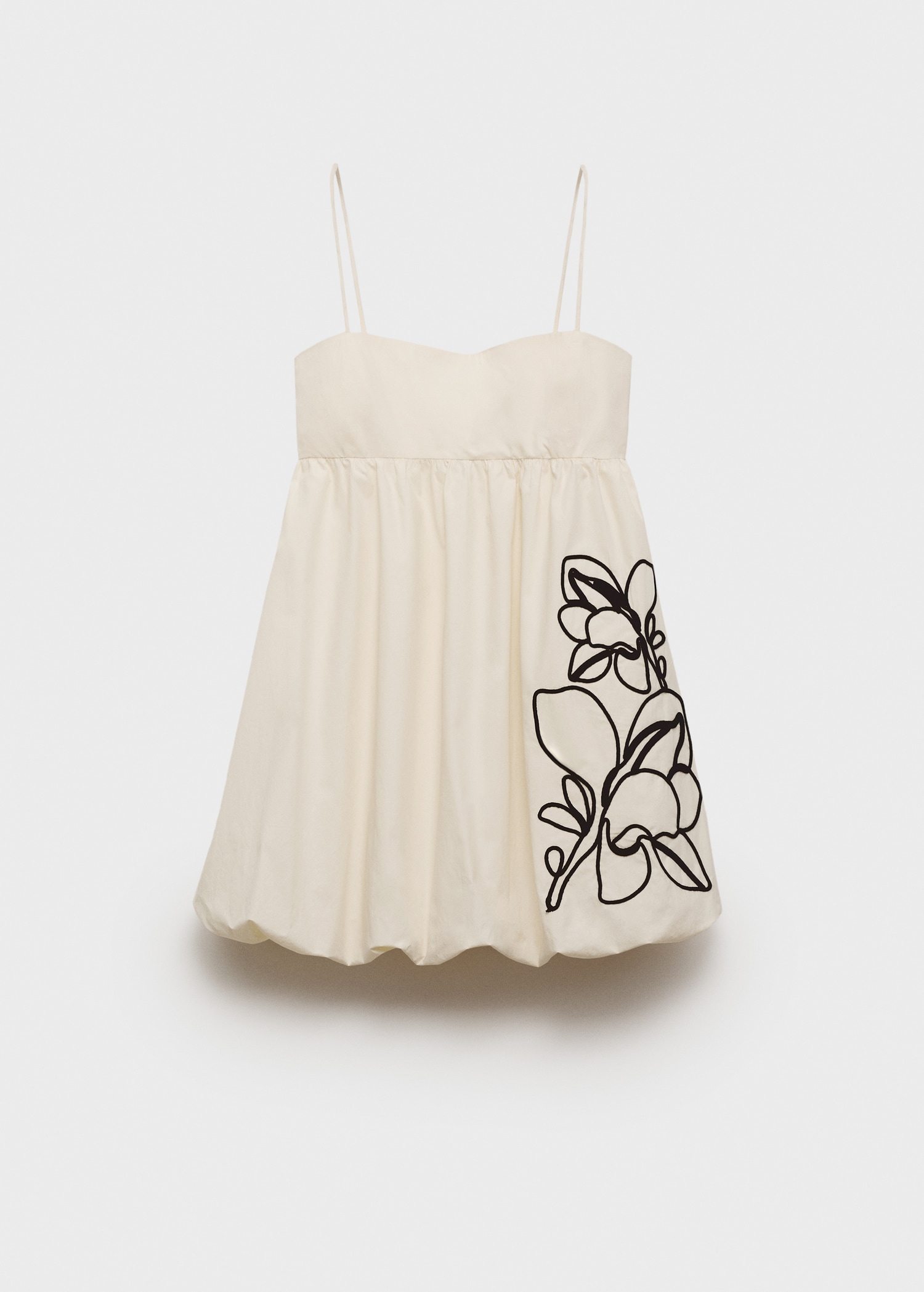 Vestido bordado efecto globo - Artículo sin modelo