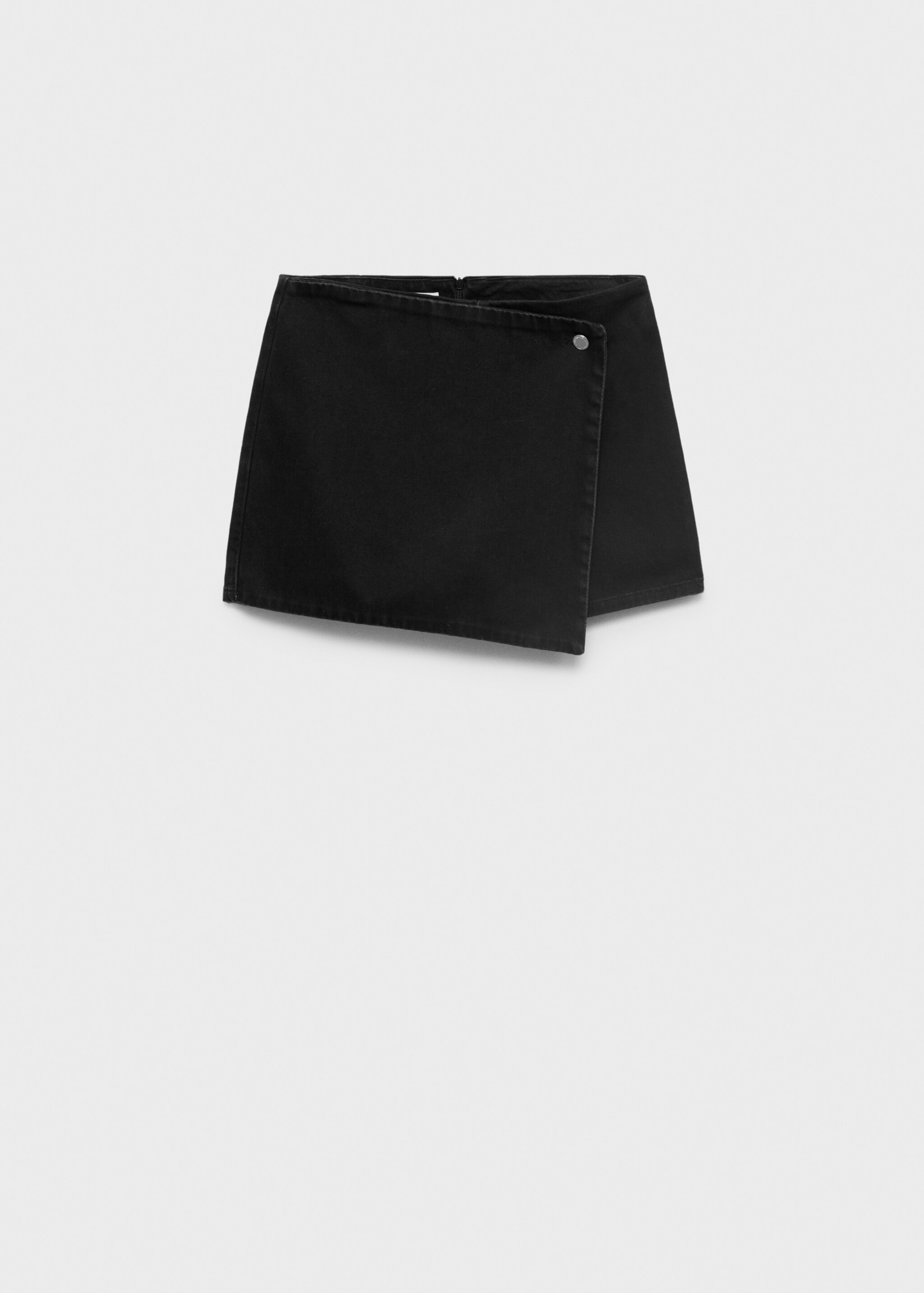 Falda pantalón denim cruzada - Artículo sin modelo
