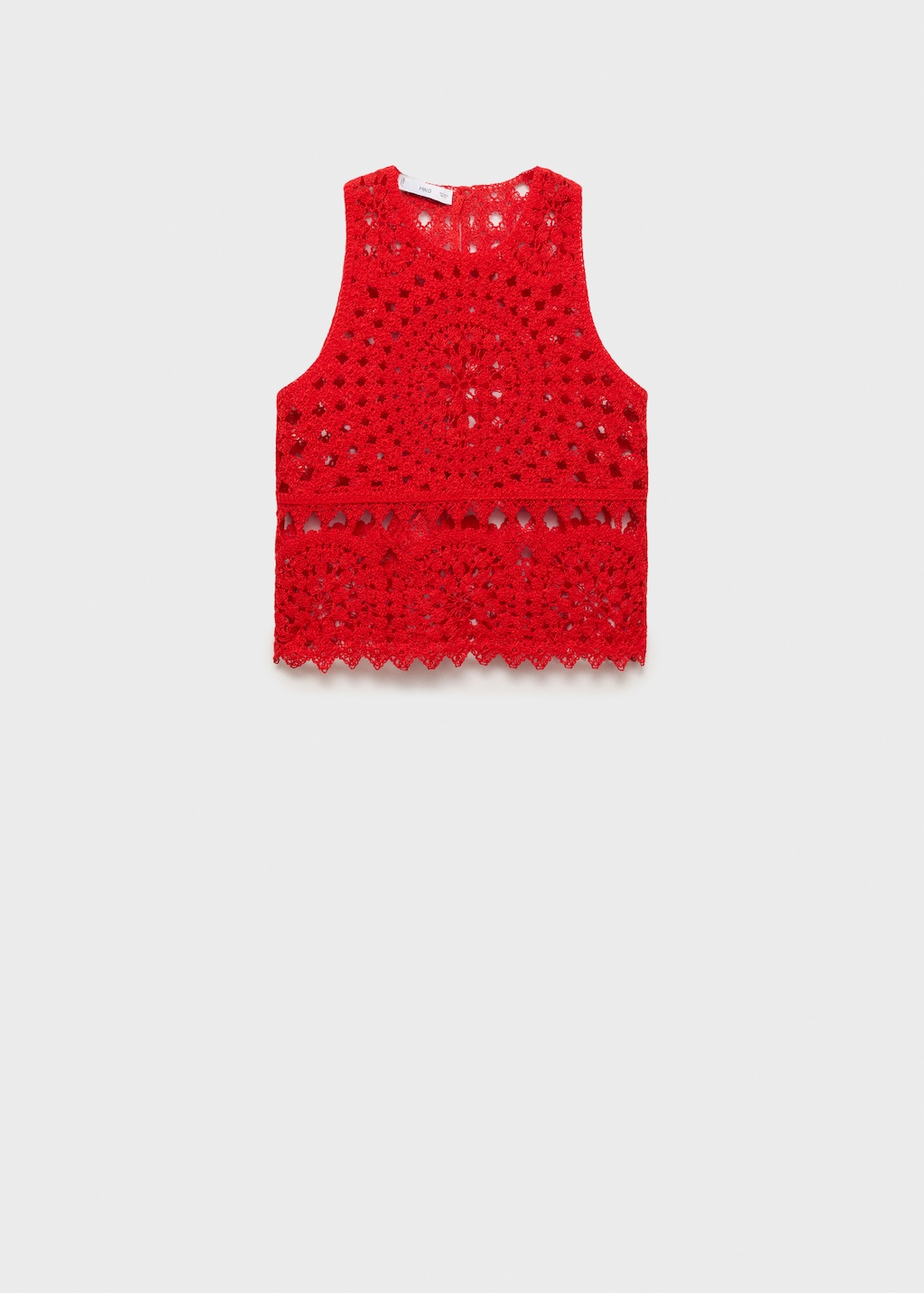 Crochet knitted top - Women | MANGO Canada