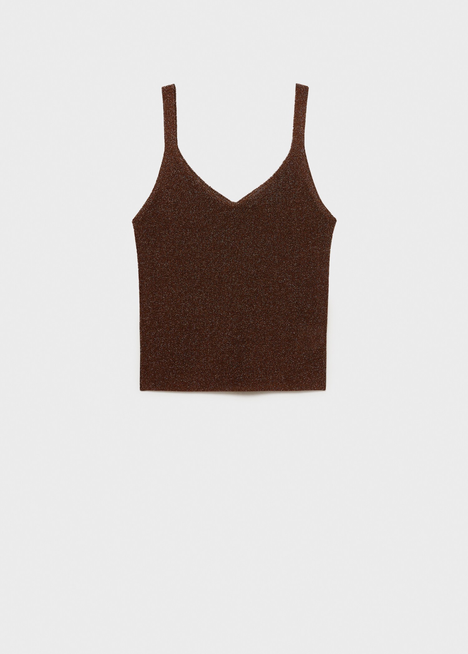 Top punto lúrex cuello pico - Artículo sin modelo