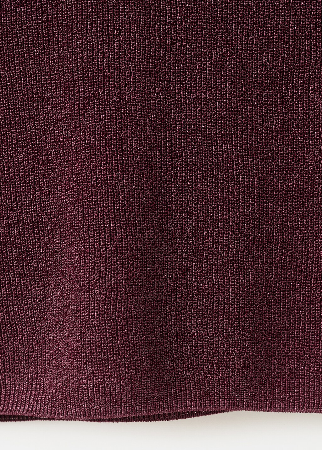 Lurex knitted V-neck top