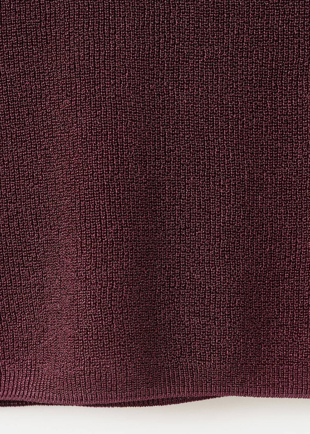 Lurex knitted V-neck top