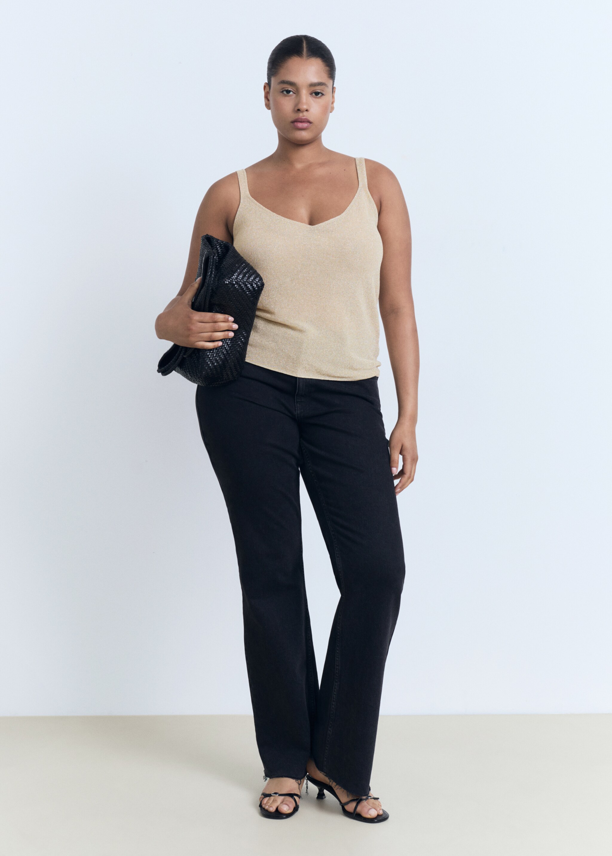 Top maille Lurex col en V - Détail de l'article 3