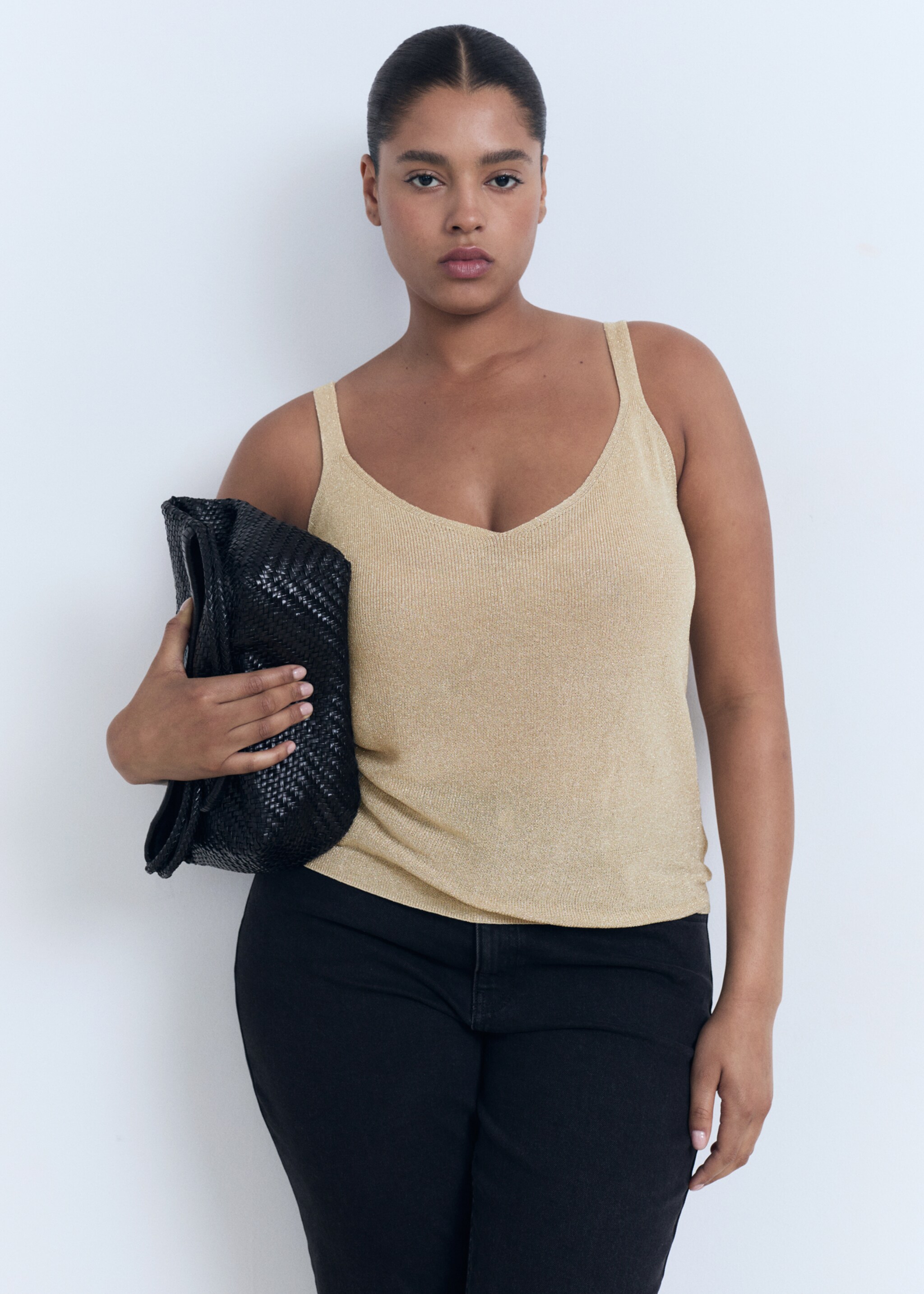 Top maille Lurex col en V - Détail de l'article 5