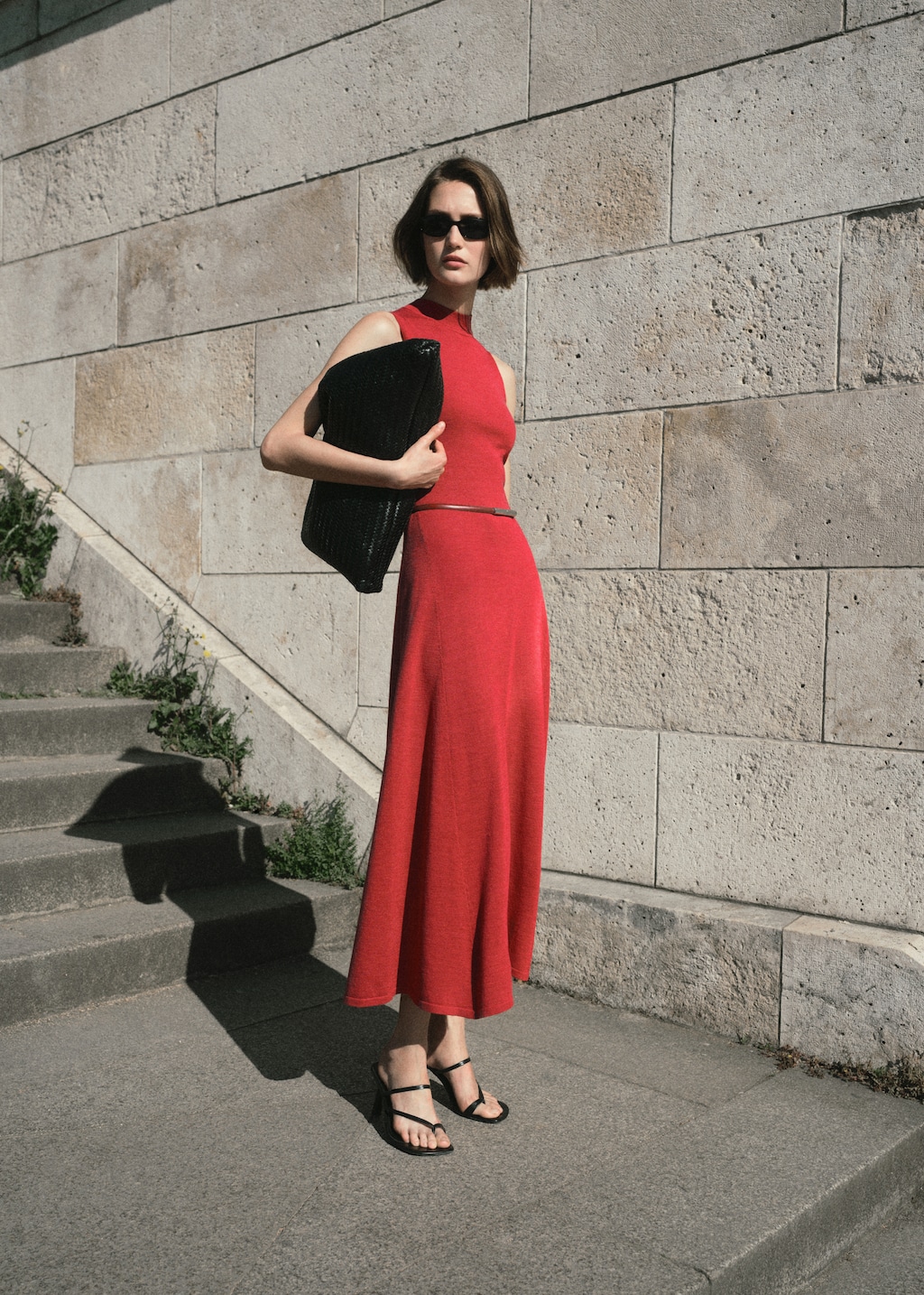 Mango - Fine-knit flared dress | Plush