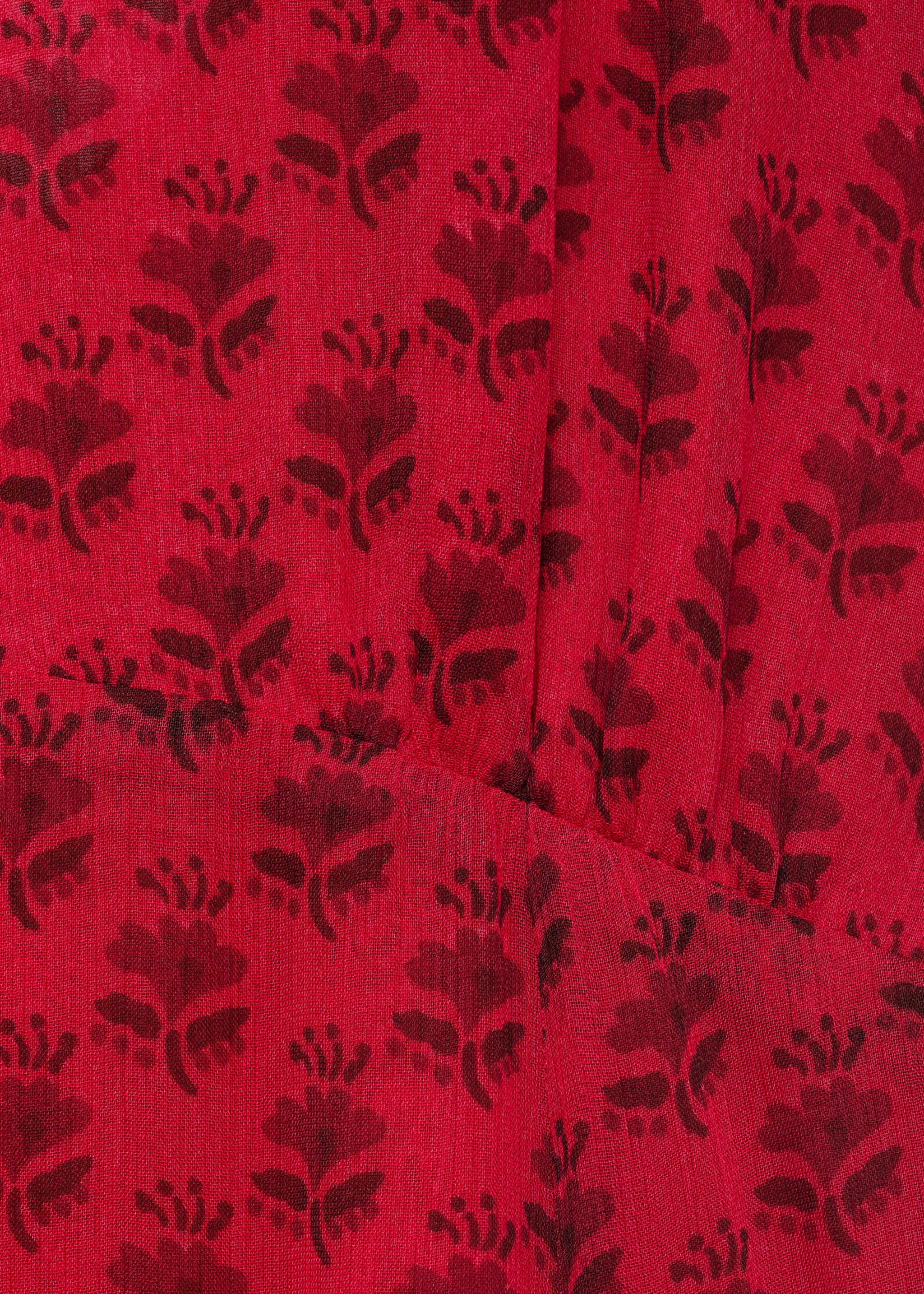 Floral-print chiffon dress - Details of the article 0