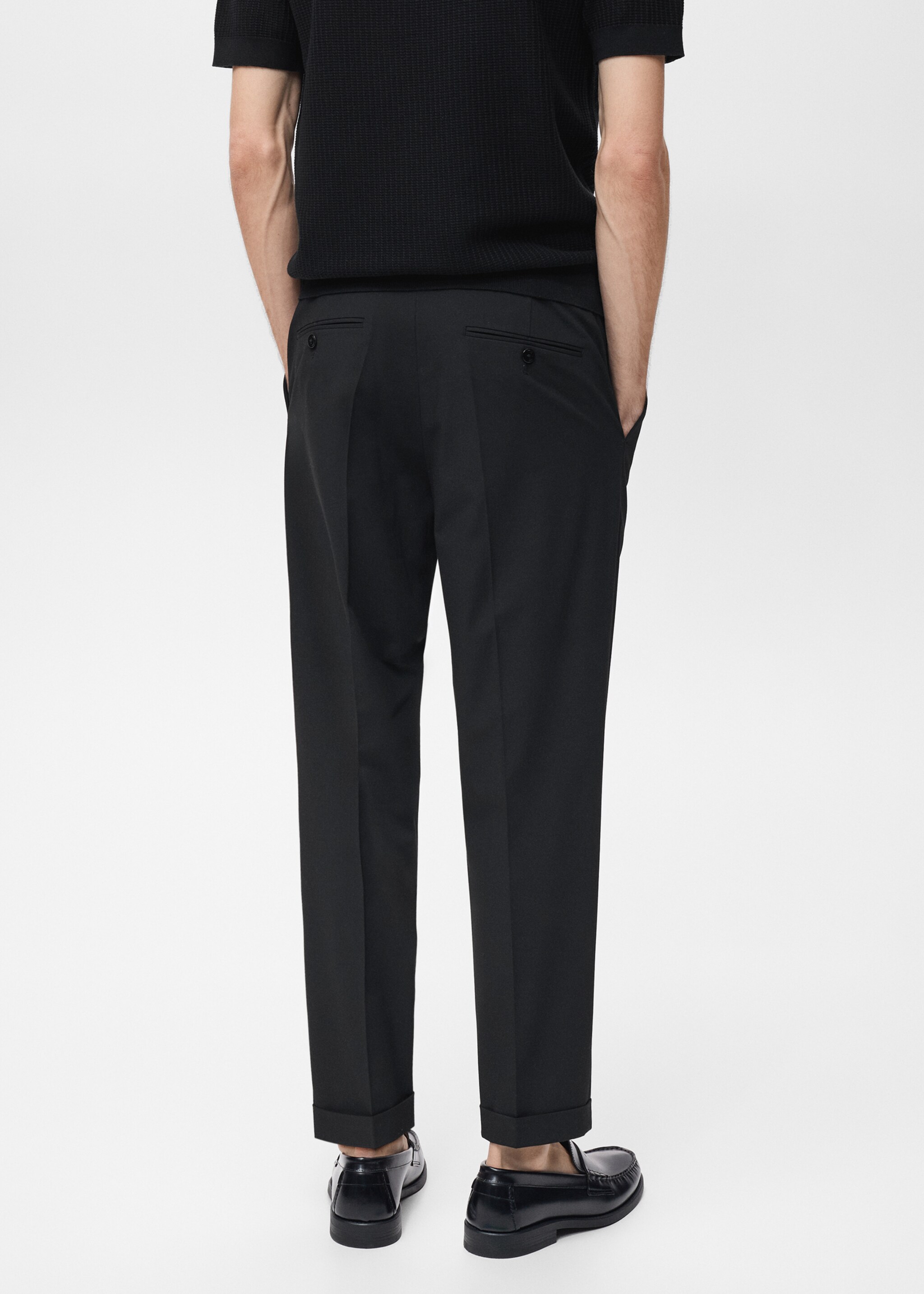 Boston regular-fit suit trousers - Reverse of the article