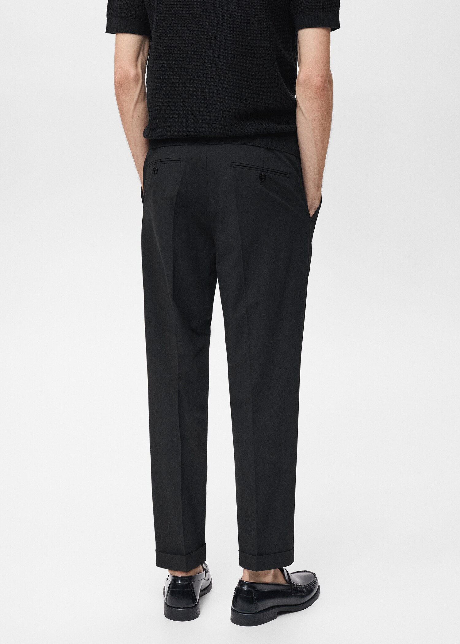 Boston regular-fit suit trousers - Reverse of the article