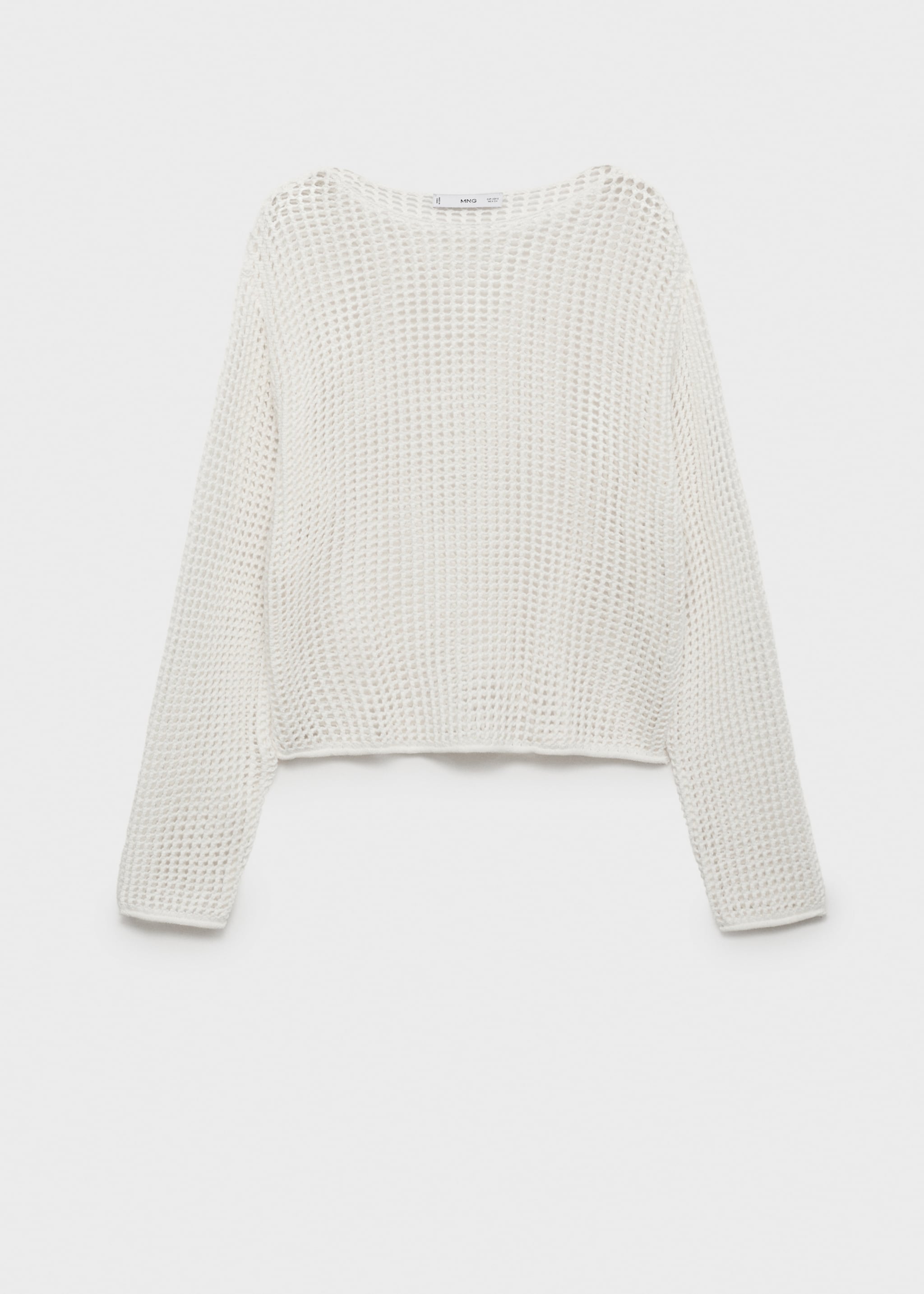 Long-sleeved crochet sweater - Article without model