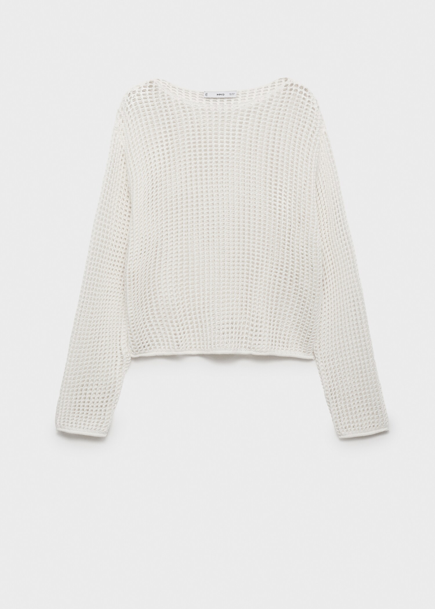 Long-sleeved crochet sweater - Article without model
