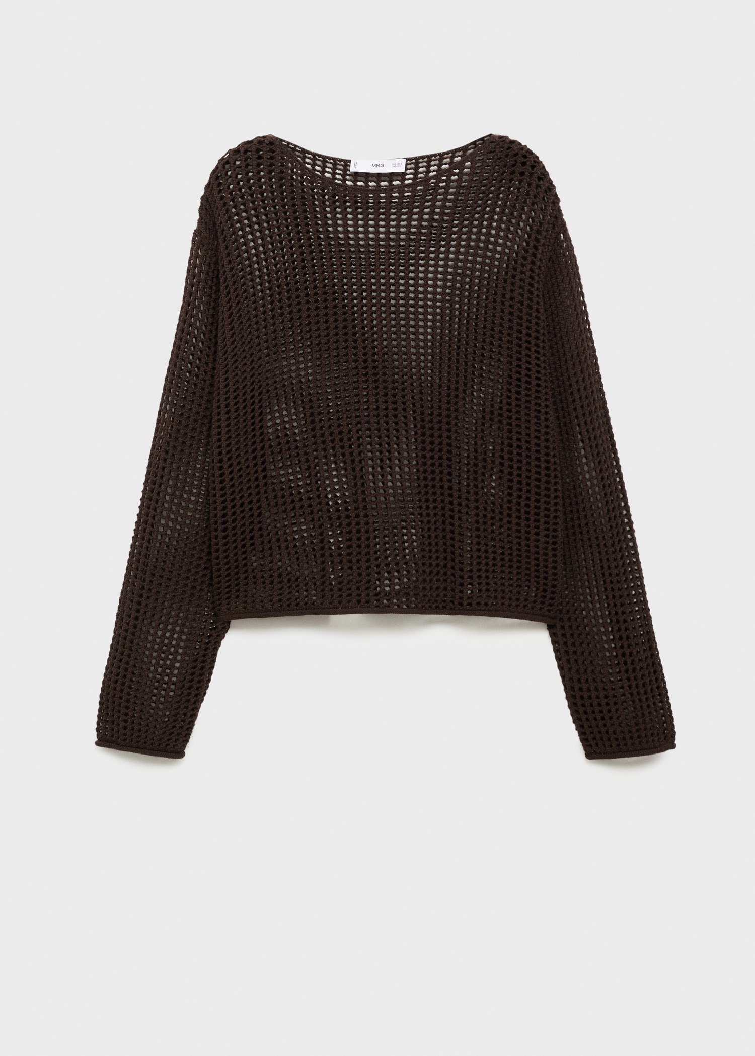 Long-sleeved crochet sweater - Article without model