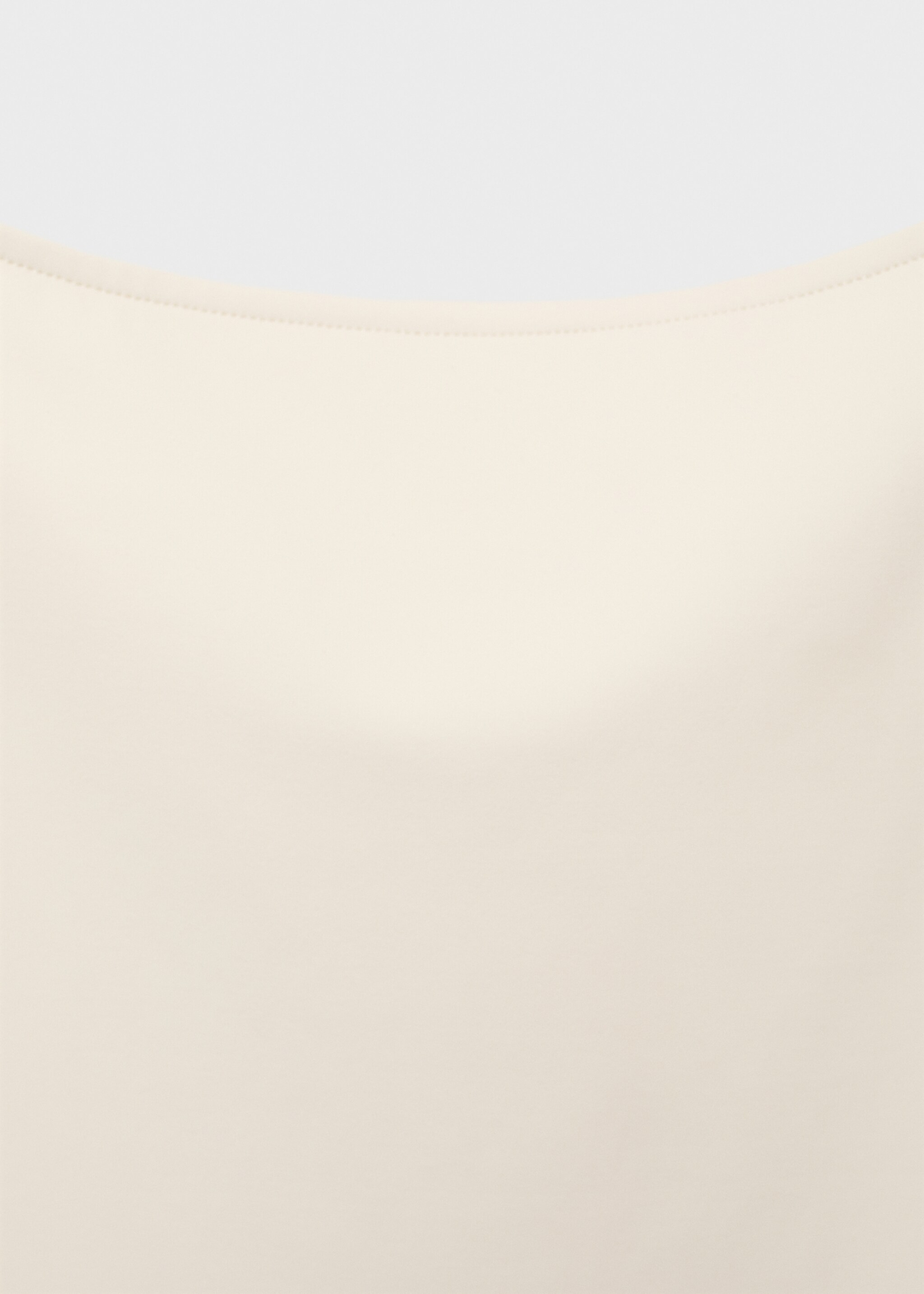 Spaghetti strap top - Details of the article 8, White. Ref: 17071198-00.