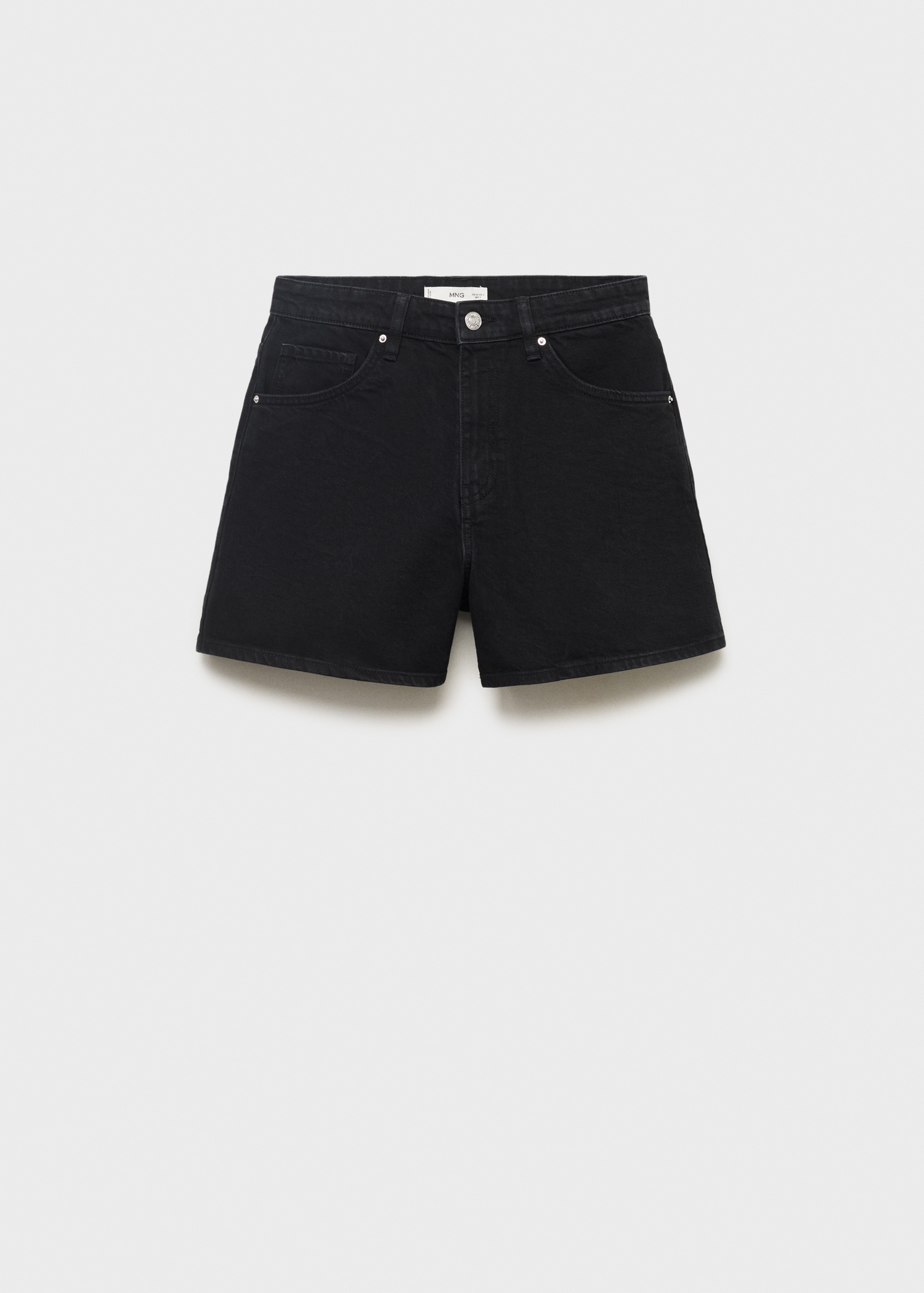 Short en jean droit taille haute - Article sans modèle