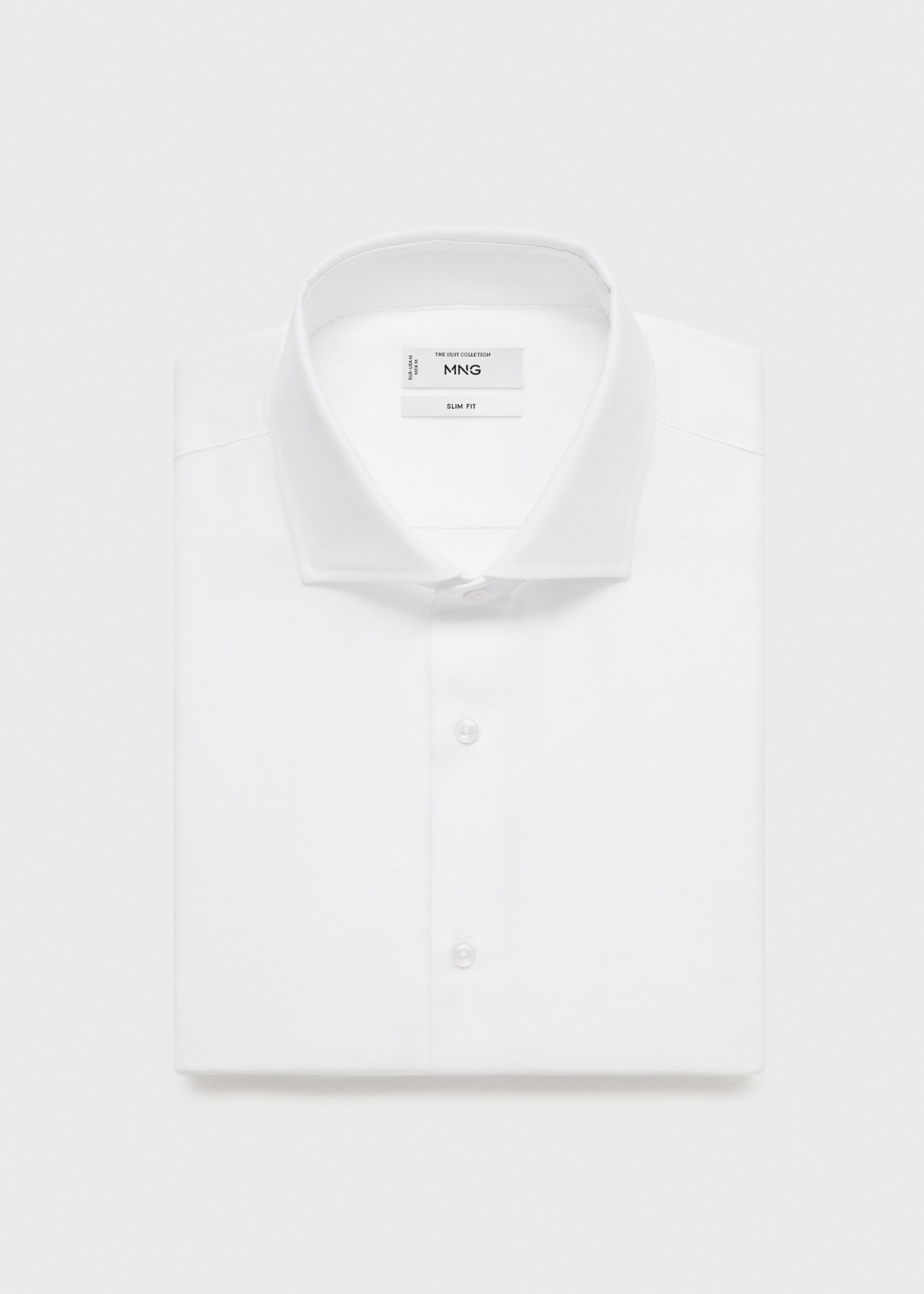 Slim-fit cotton suit shirt - Details of the article 9