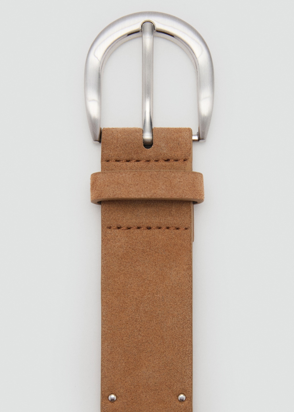Suede belt with studs - Teen | MANGO USA