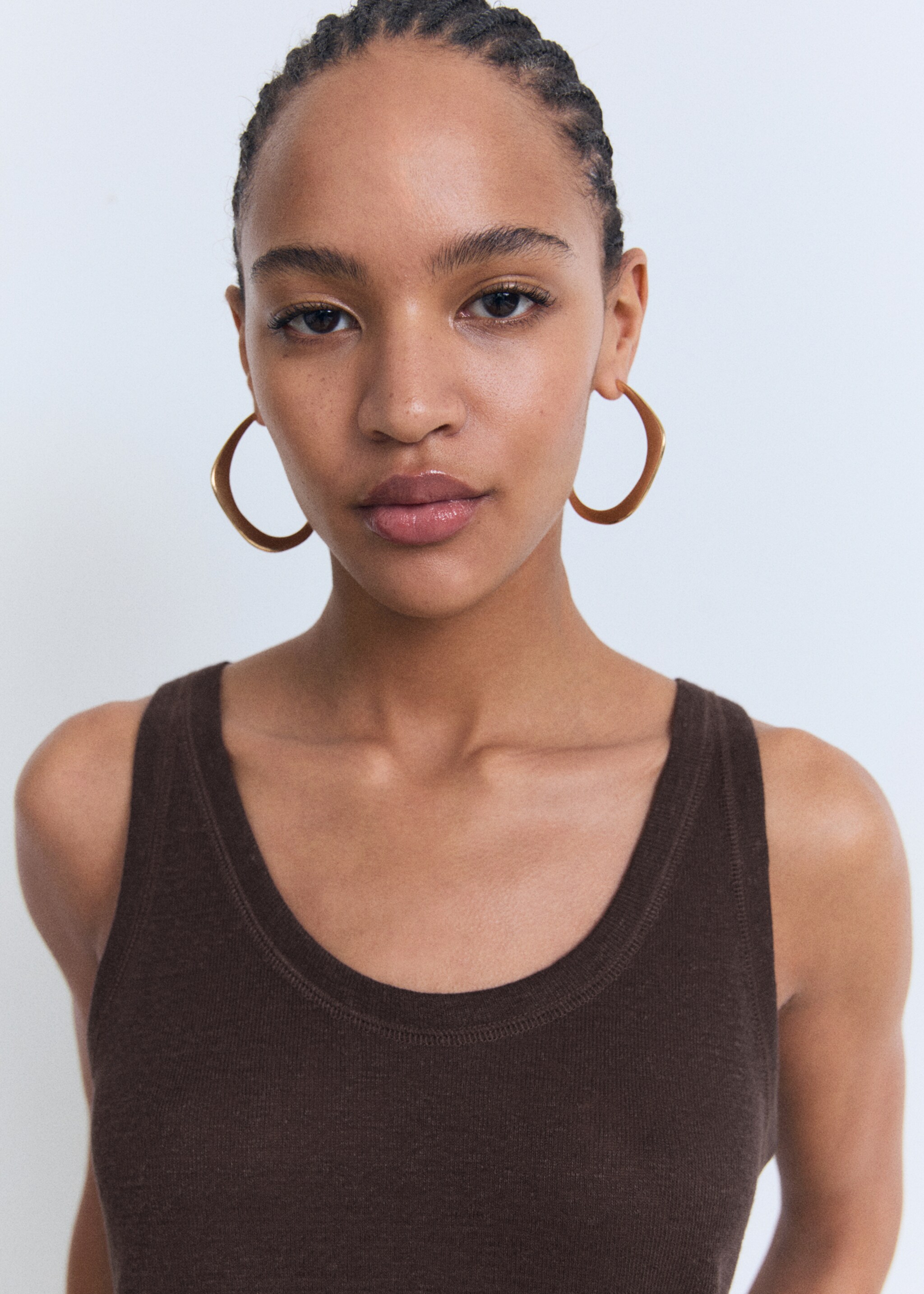 Strap linen top - Details of the article 1