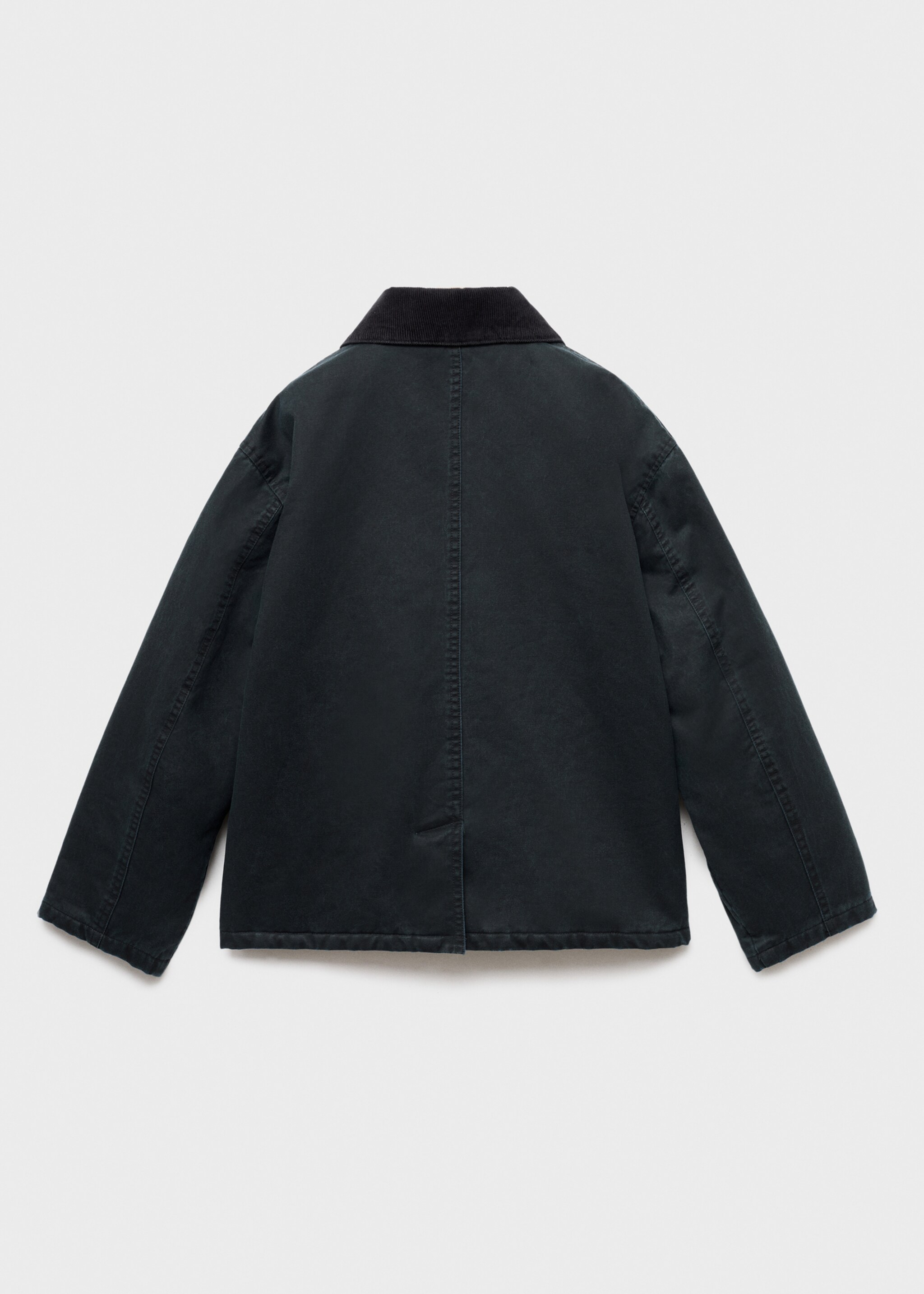 Parka denim col contrasté - Verso de l’article