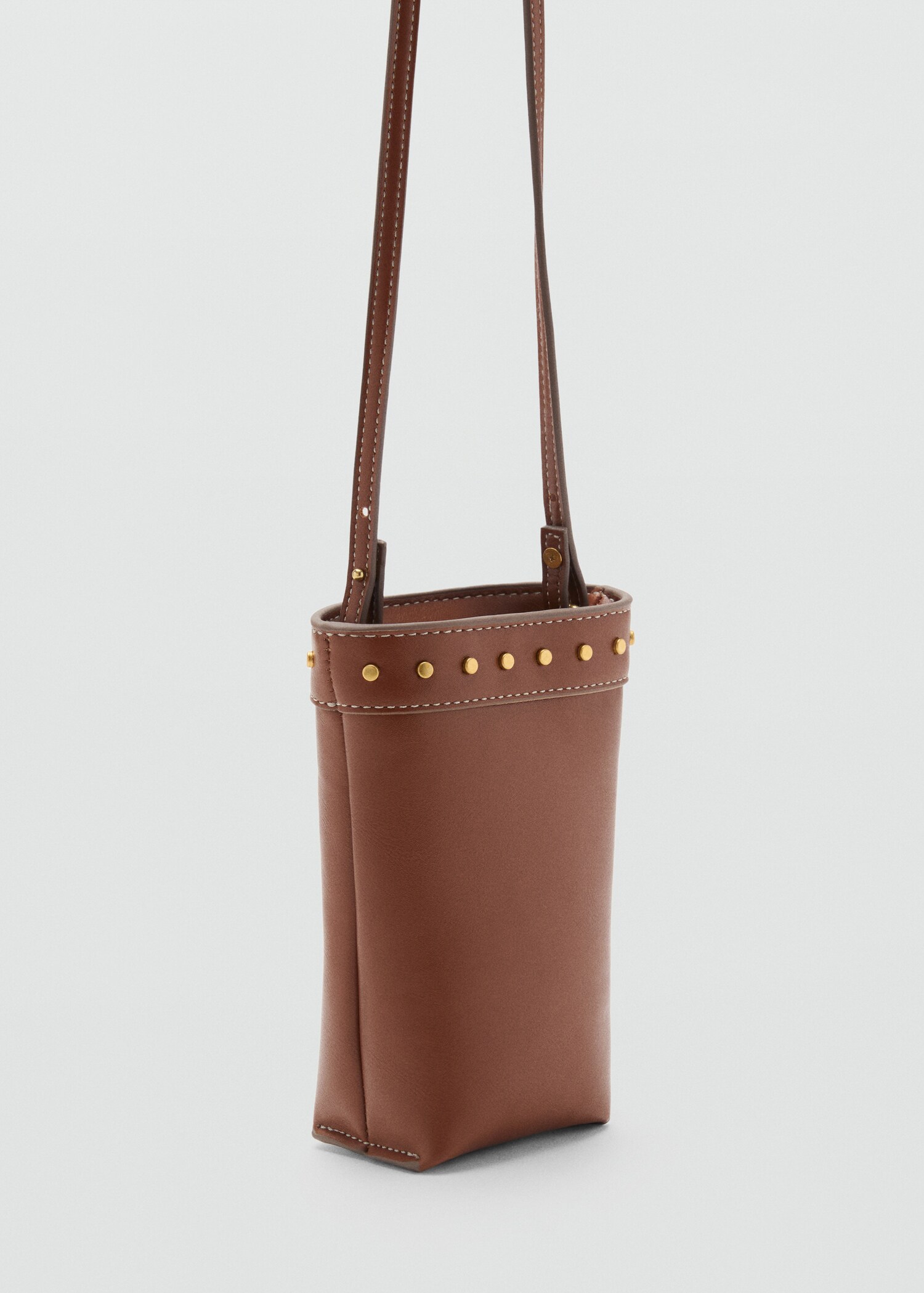 Studded mobile phone case with shoulder strap - Medium plane