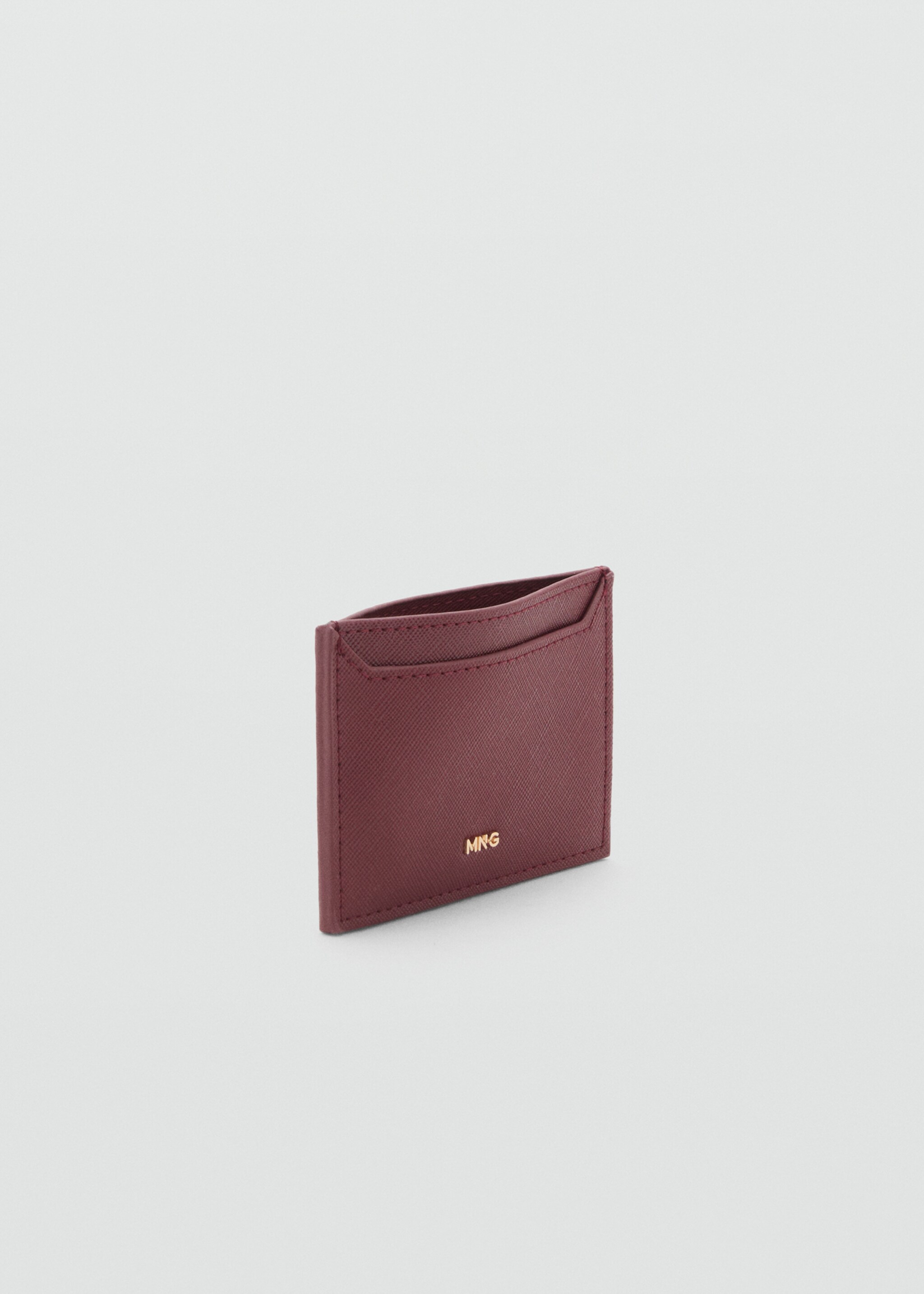 Porte-cartes effet saffiano - Plan moyen