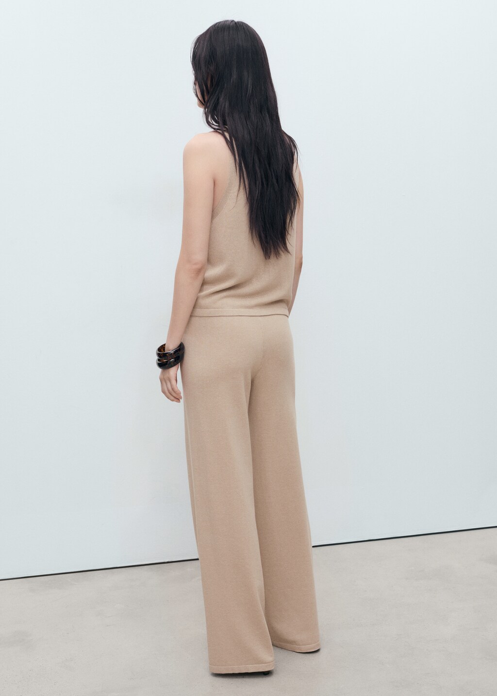 Straight knitted pants - Women | MANGO USA
