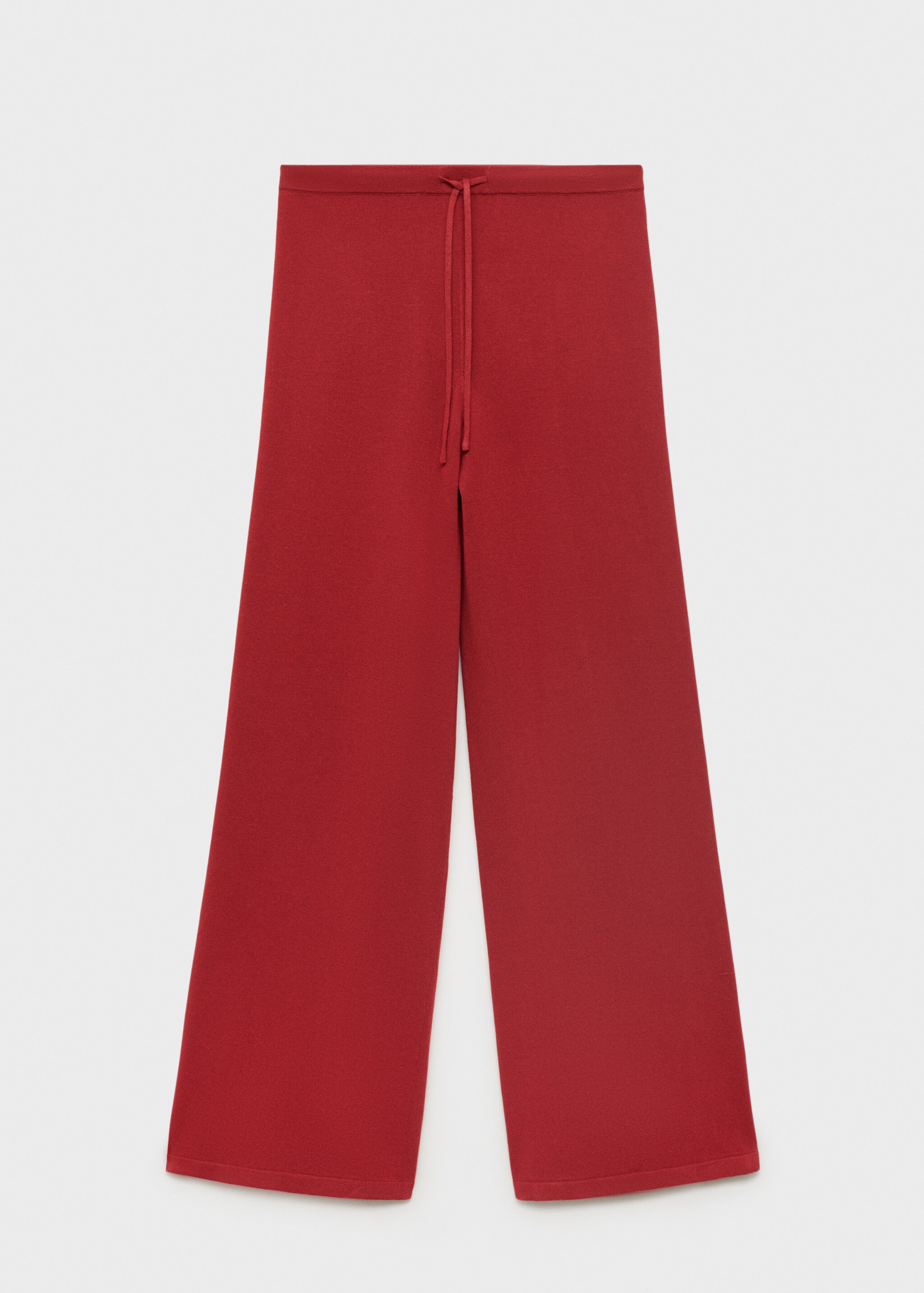 Straight knitted trousers - Article without model