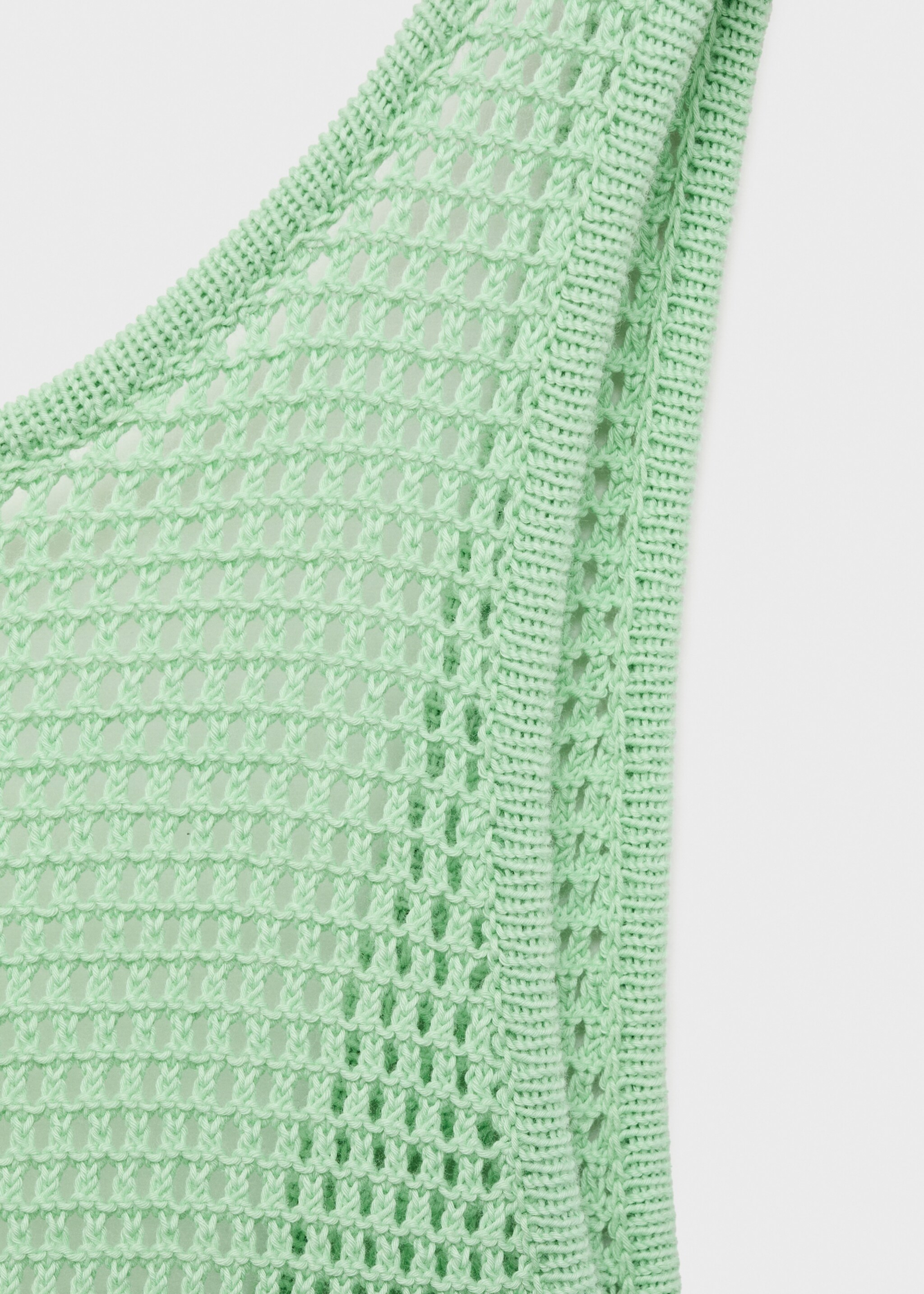 Long two-tone crochet dress - Details of the article 8