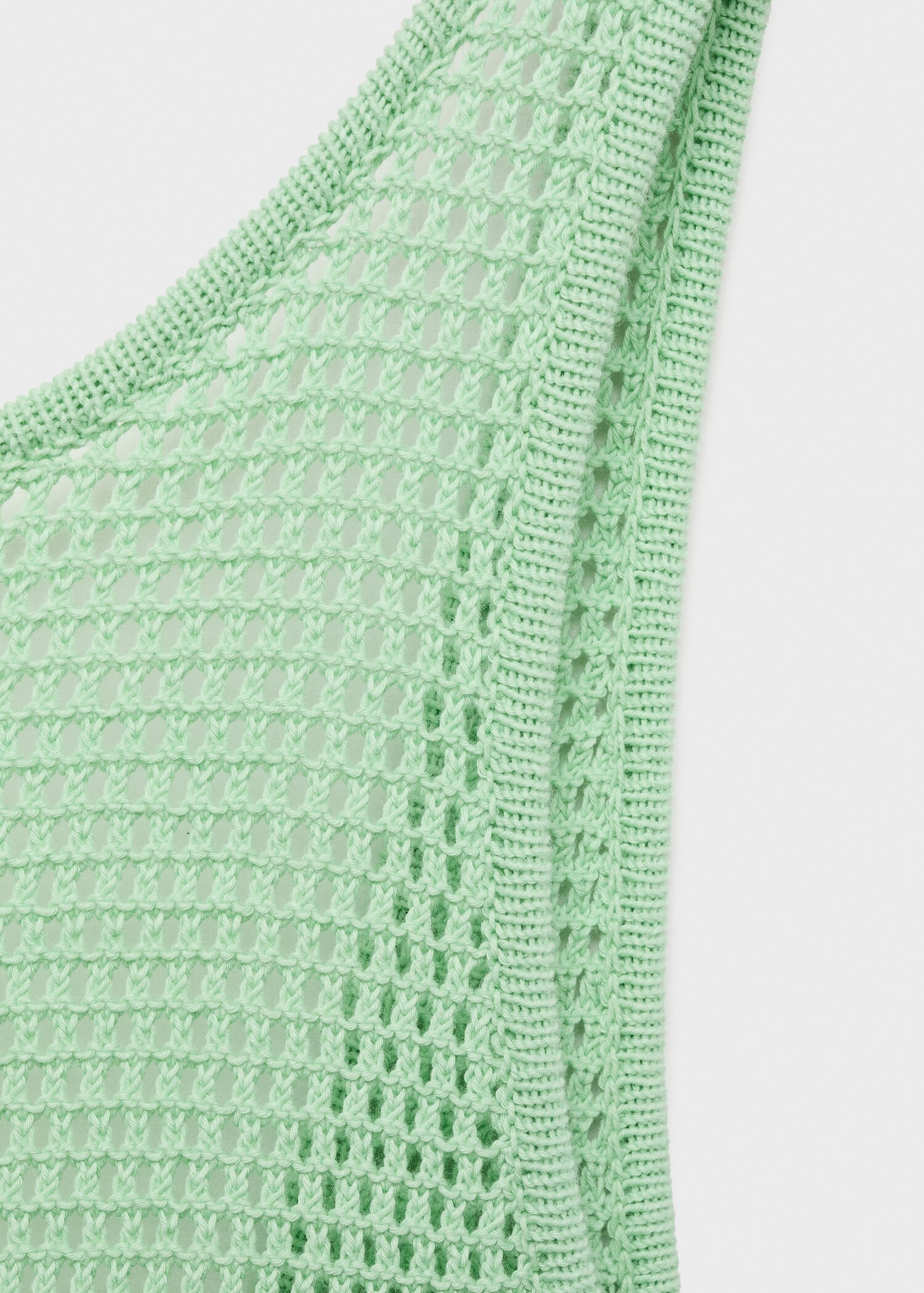 Long two-tone crochet dress - Details of the article 8