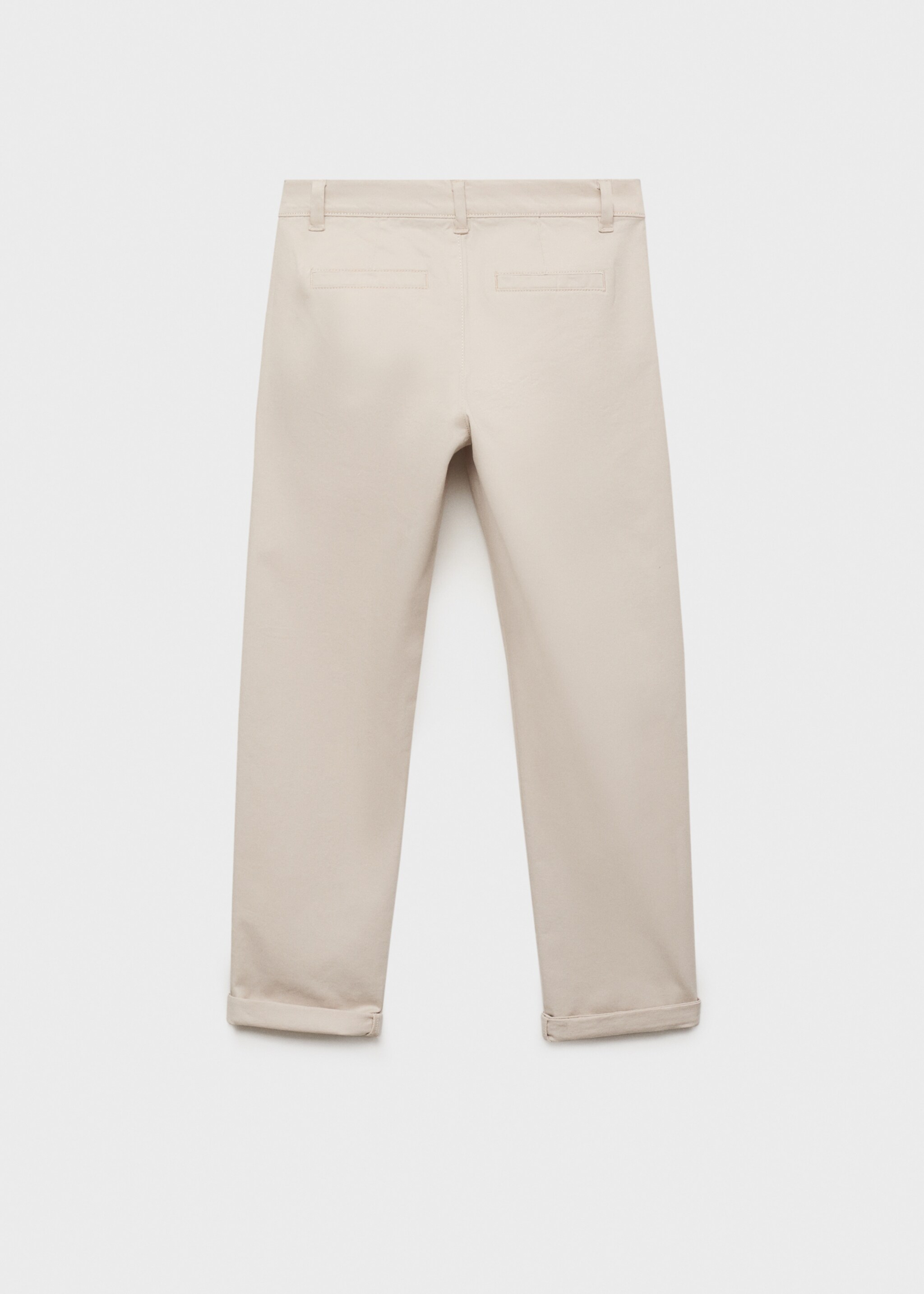 Plain chino trousers - Reverse of the article