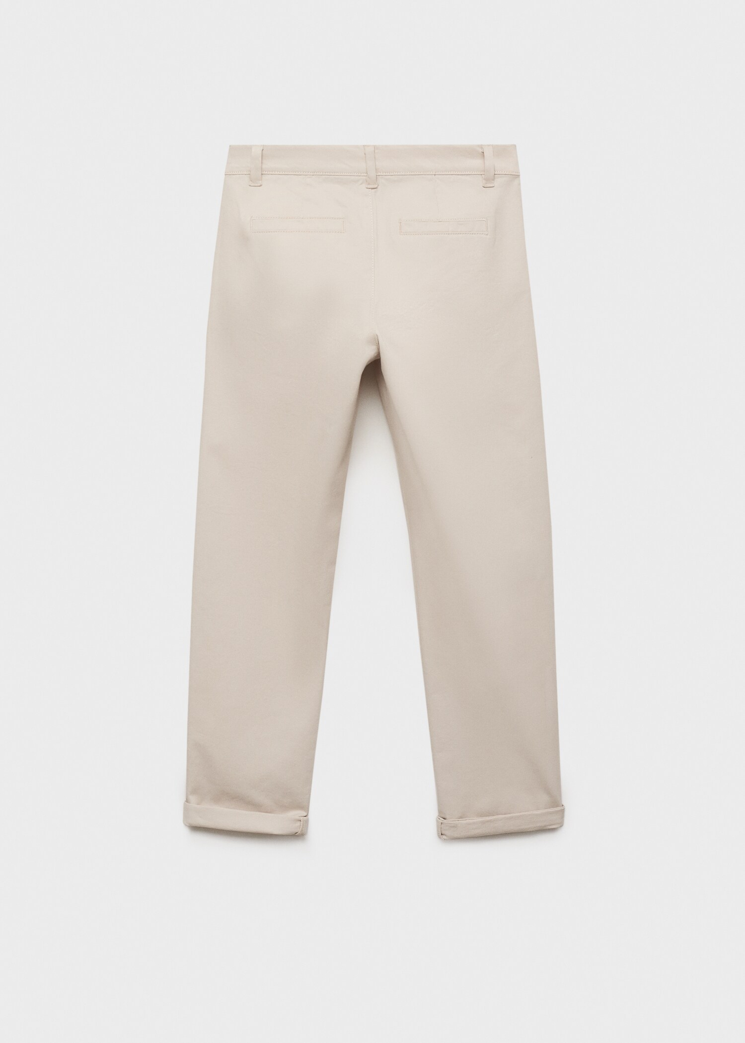 Plain chino trousers - Reverse of the article
