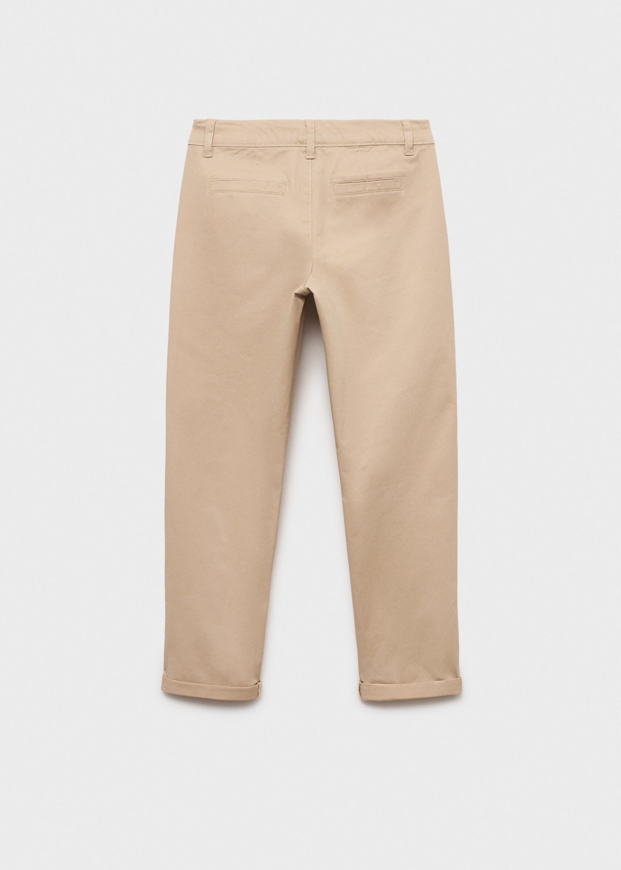 Plain chino trousers - Reverse of the article