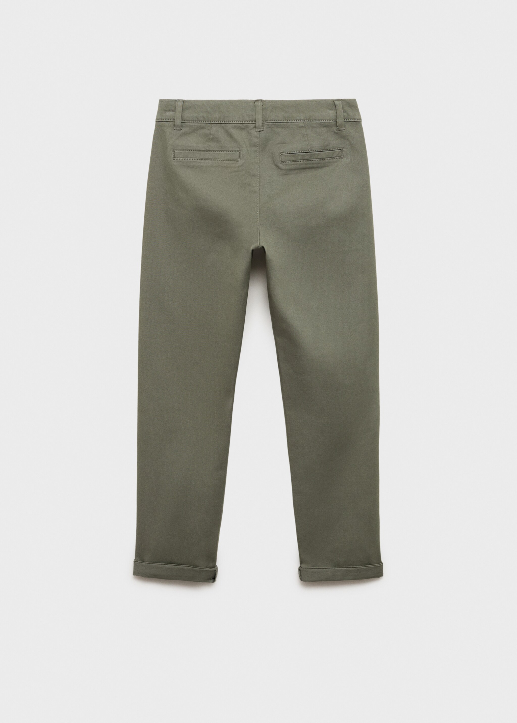 Plain chino trousers - Reverse of the article