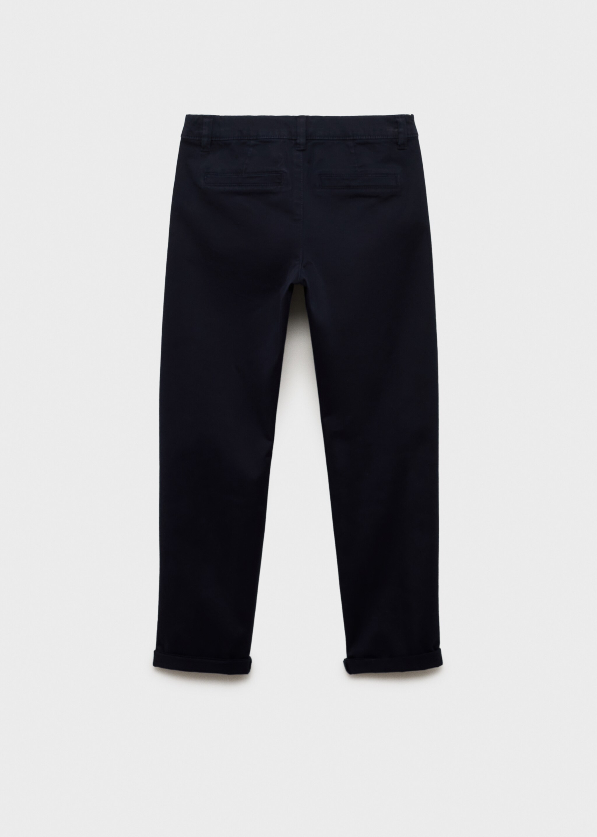 Plain chino trousers - Reverse of the article