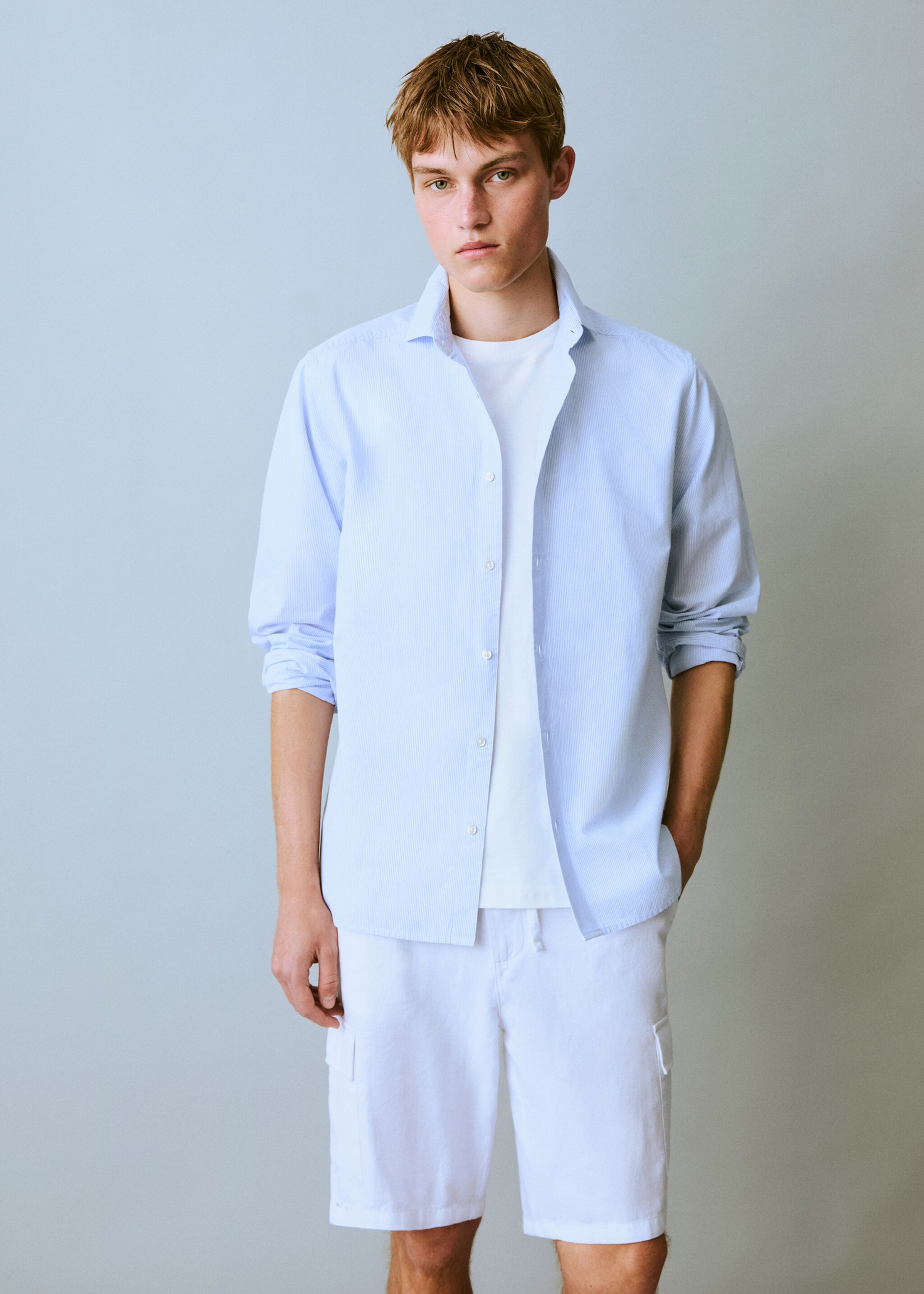 Oxford cotton shirt - Medium plane