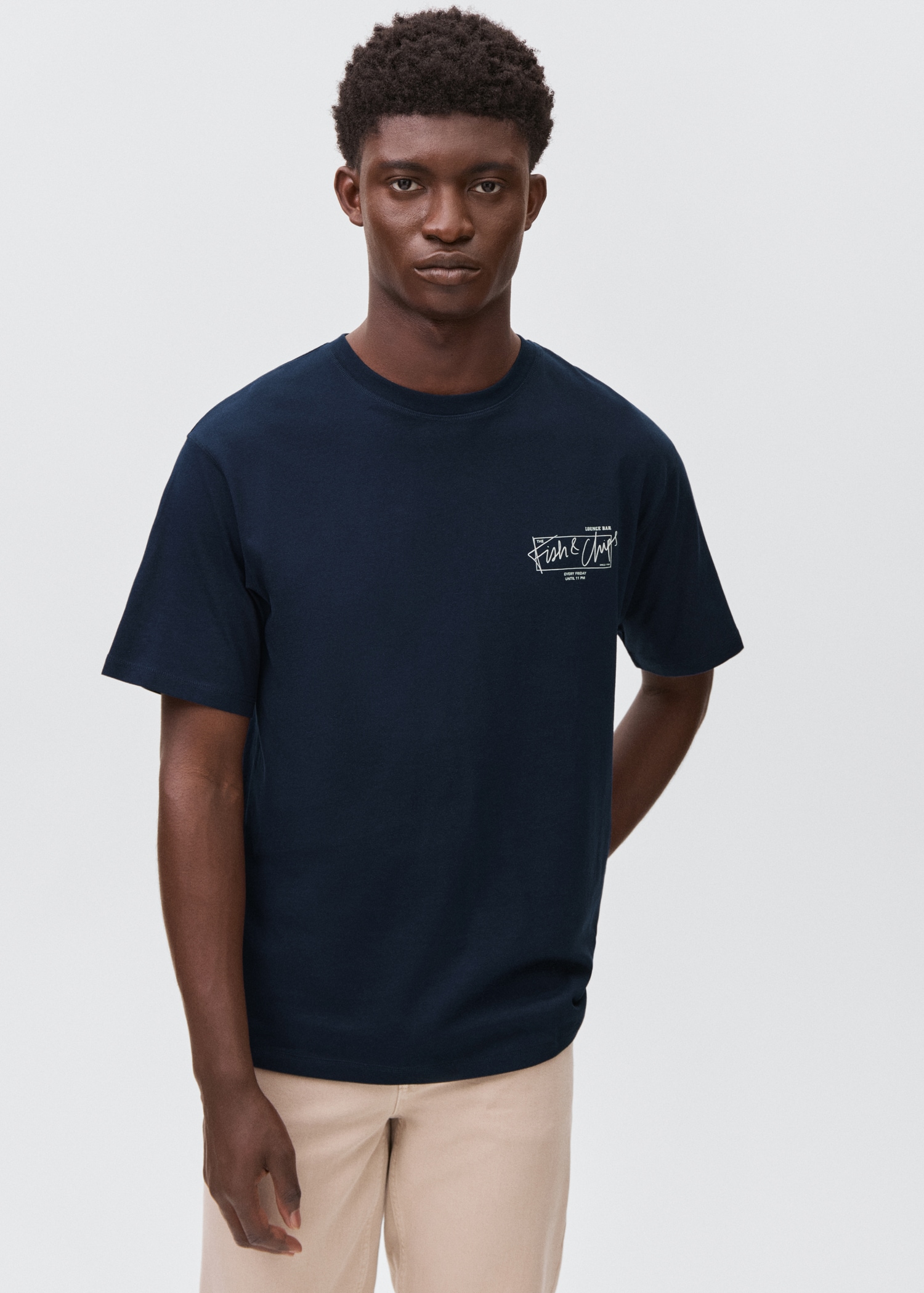 Short-sleeved printed t-shirt - Medium plane