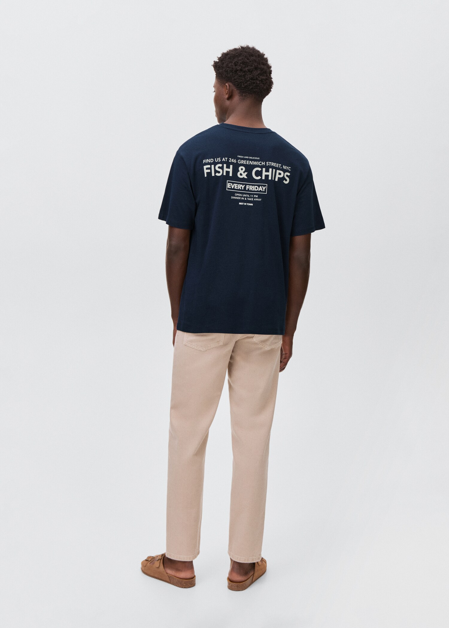 Short-sleeved printed t-shirt - Reverse of the article