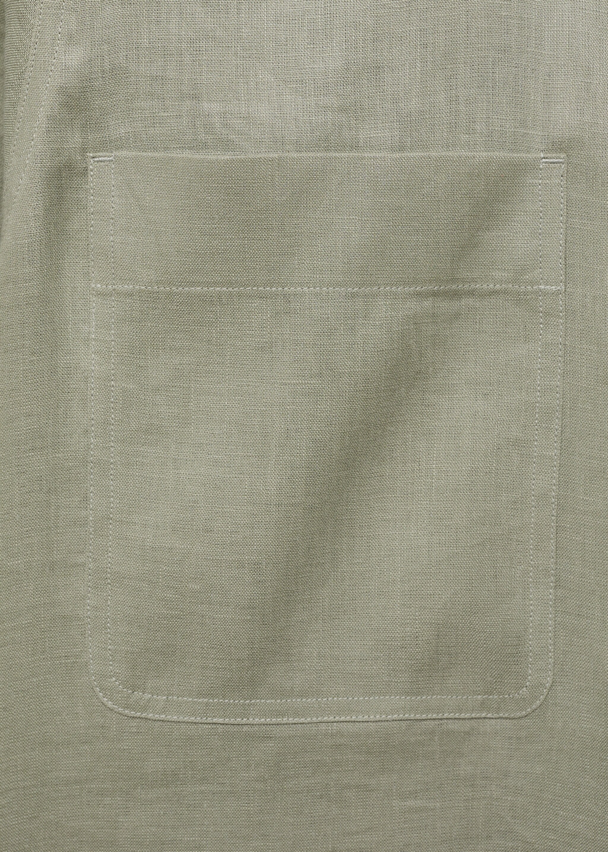 100% linen lightweight overshirt - Details of the article 8