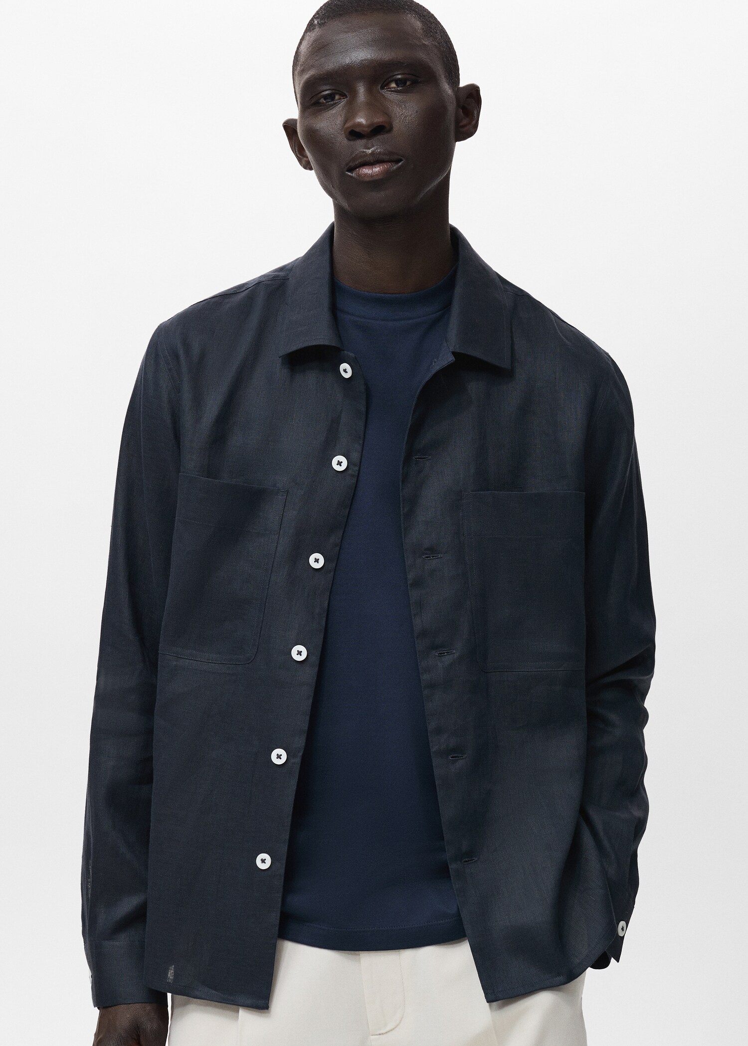 100% linen lightweight overshirt - Medium plane