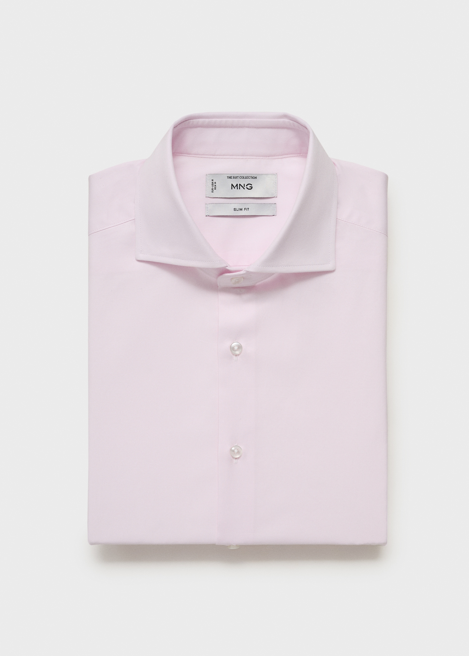 Slim Fit-Anzughemd aus 100 % Baumwolle - Detail des Artikels 9