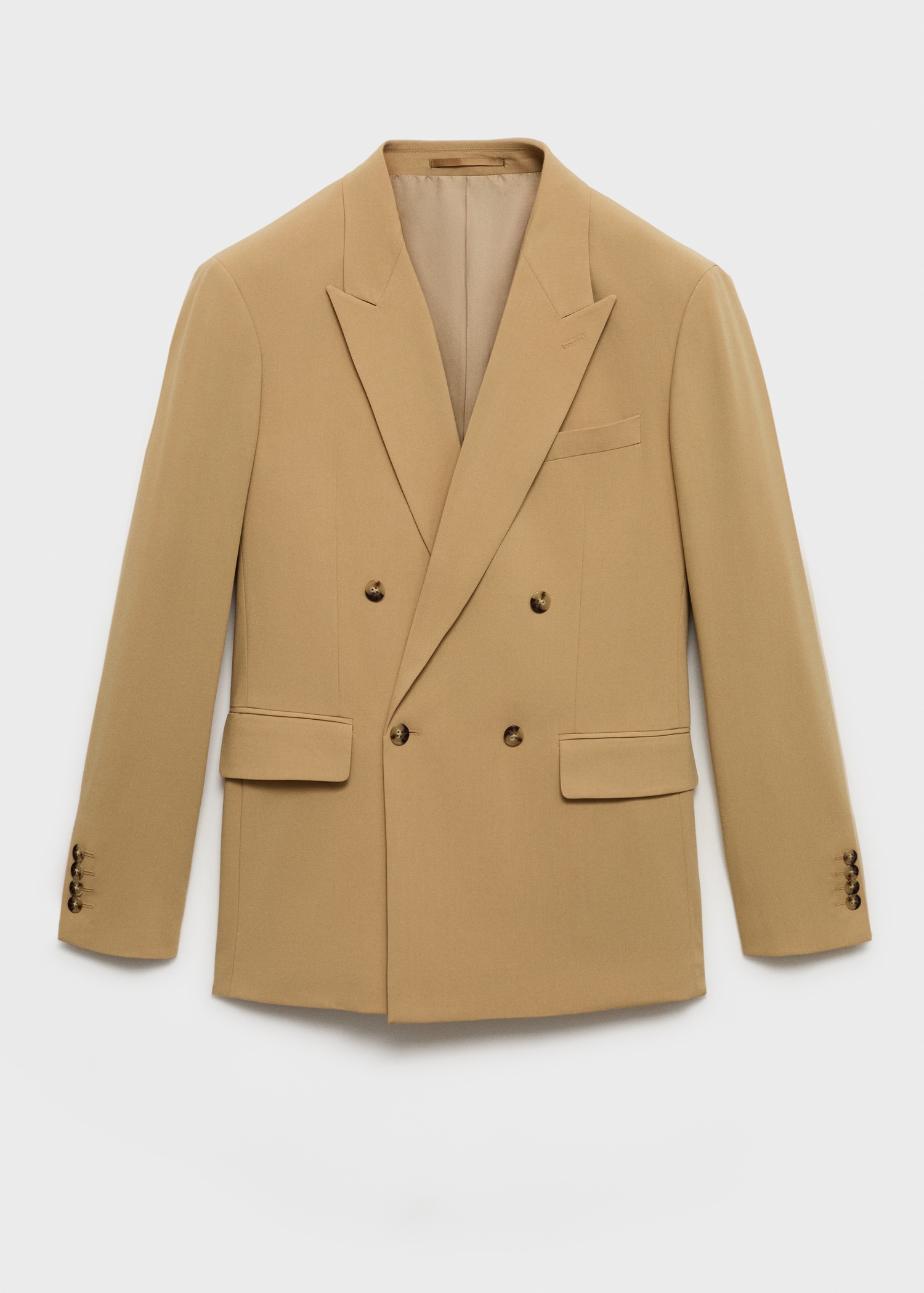 Boston regular-fit double-breasted suit jacket