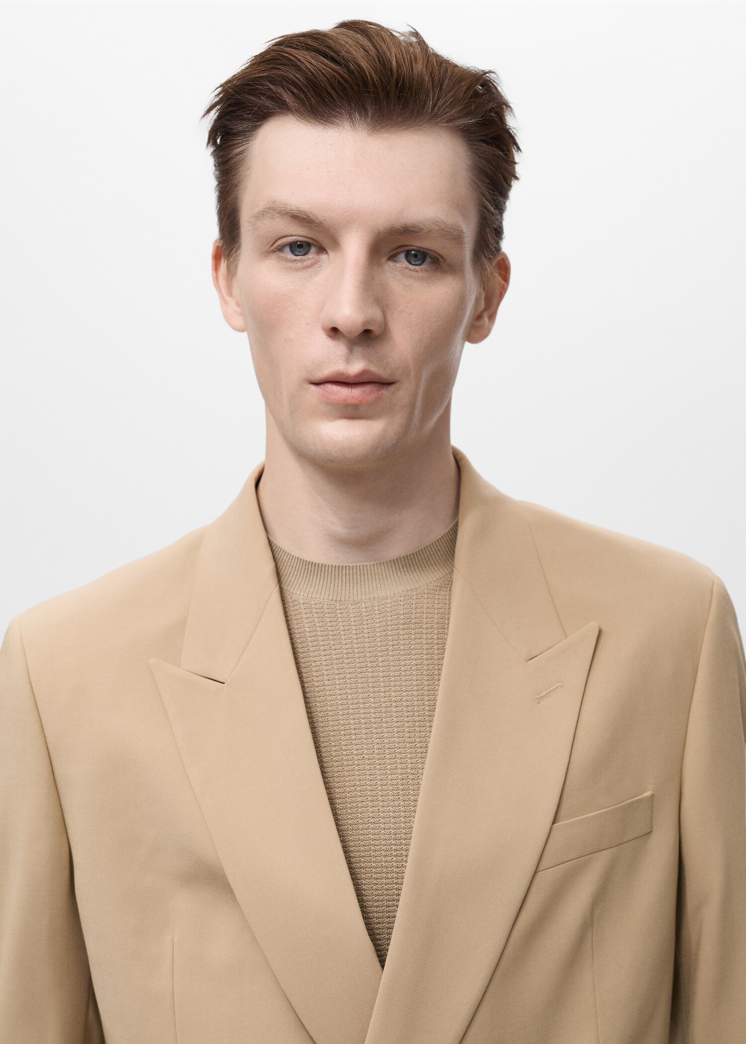 Boston regular-fit double-breasted suit jacket - Details of the article 1