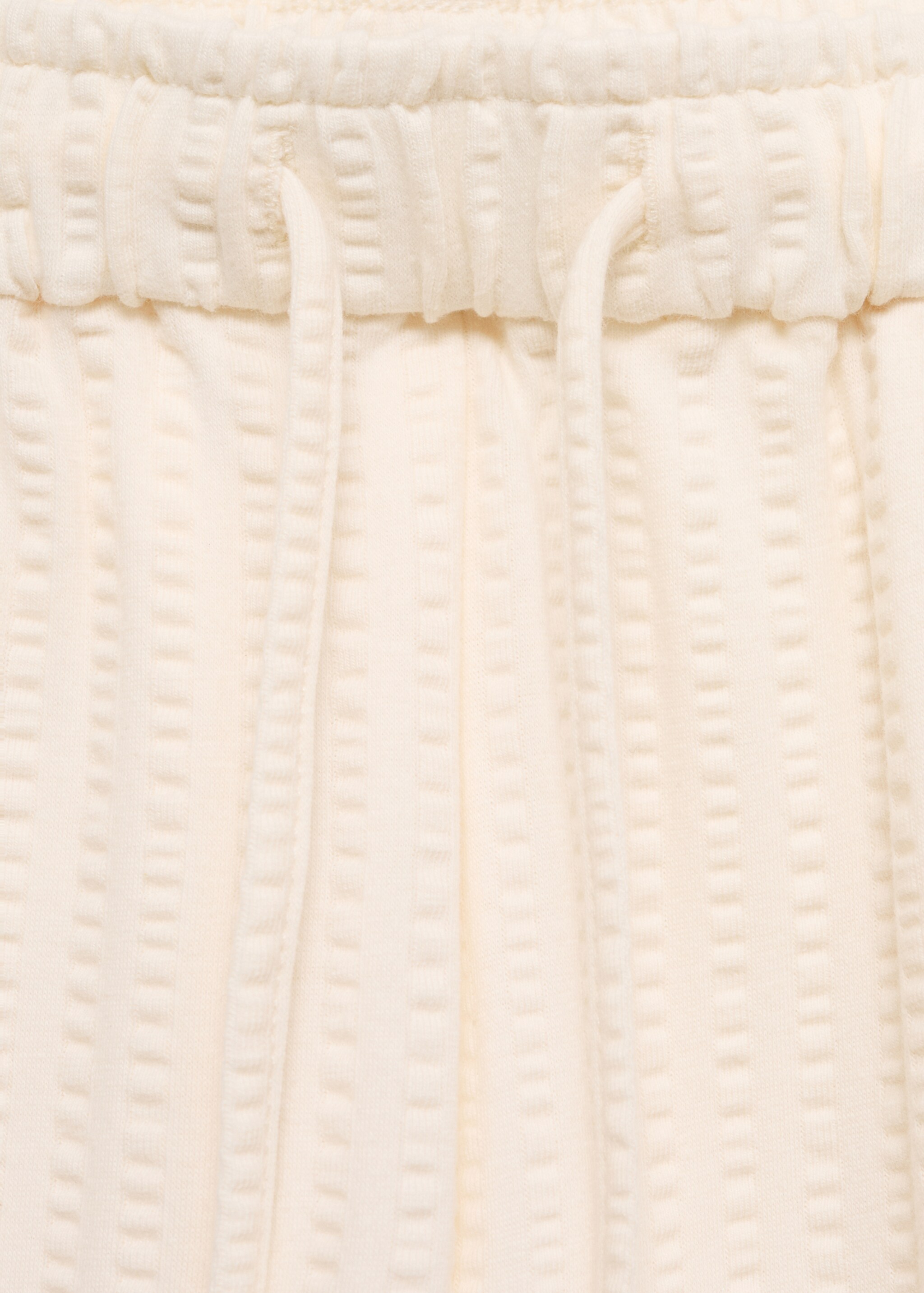 Cotton seersucker bermuda shorts with drawstring - Details of the article 8