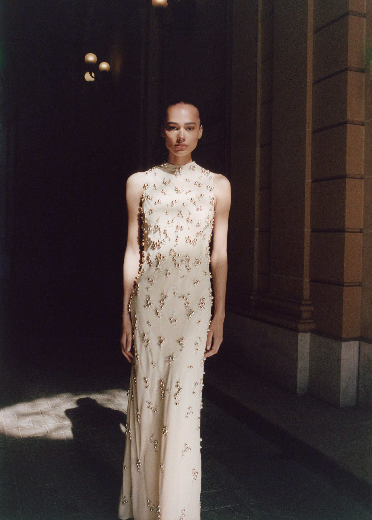 Long dress with embroidered spheres - Details of the article 2