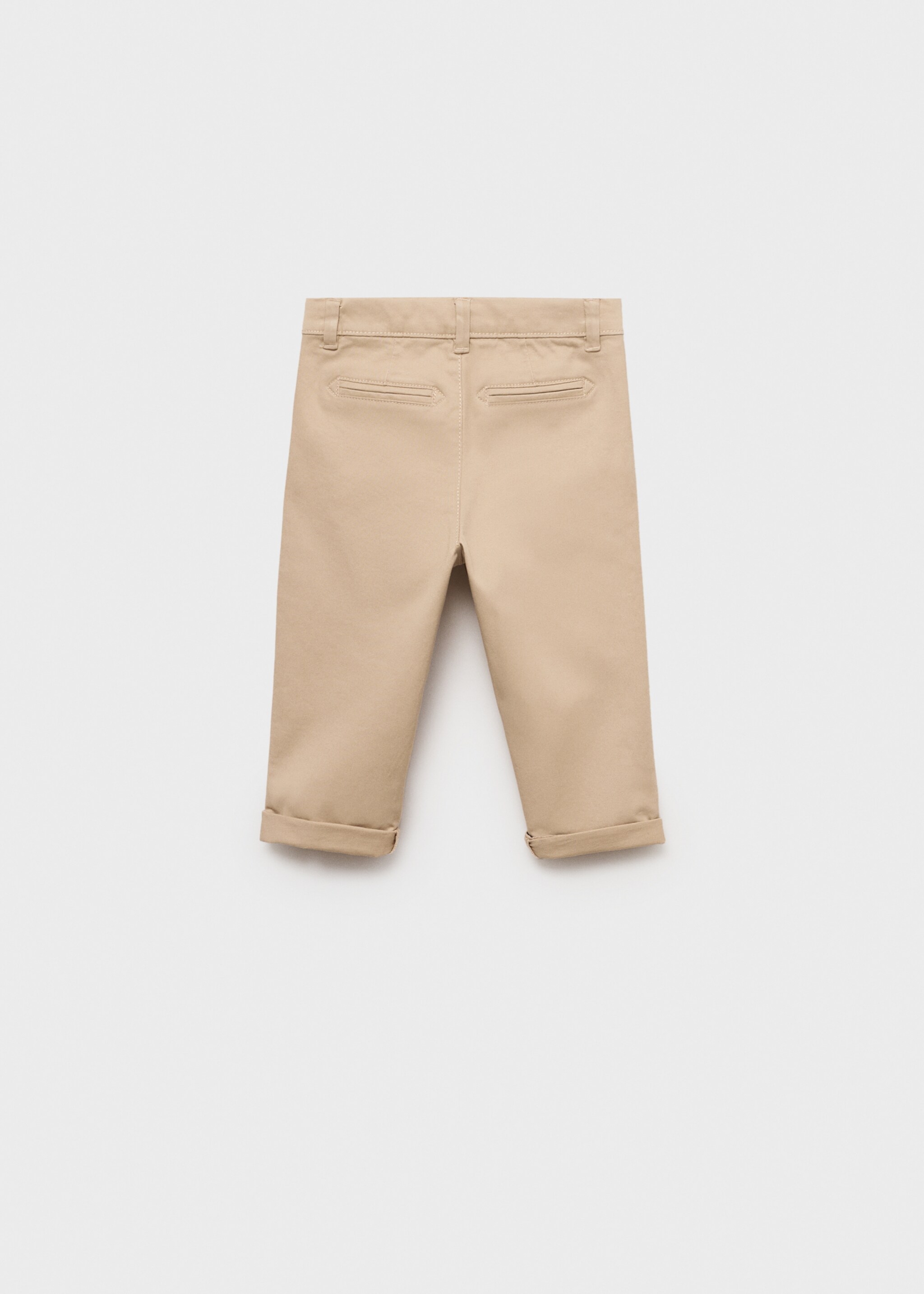 Cotton chinos - Reverse of the article