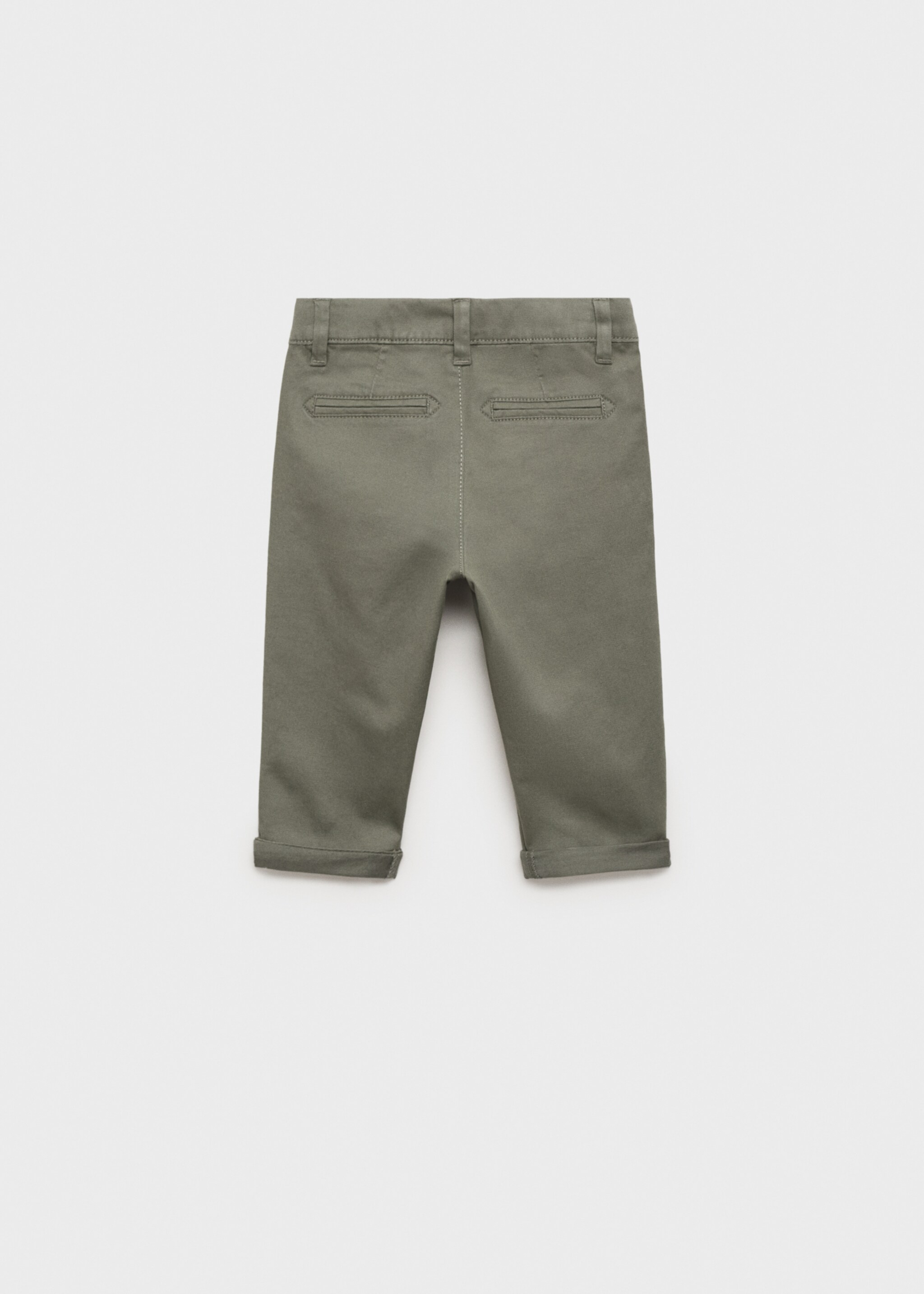 Cotton chinos - Reverse of the article