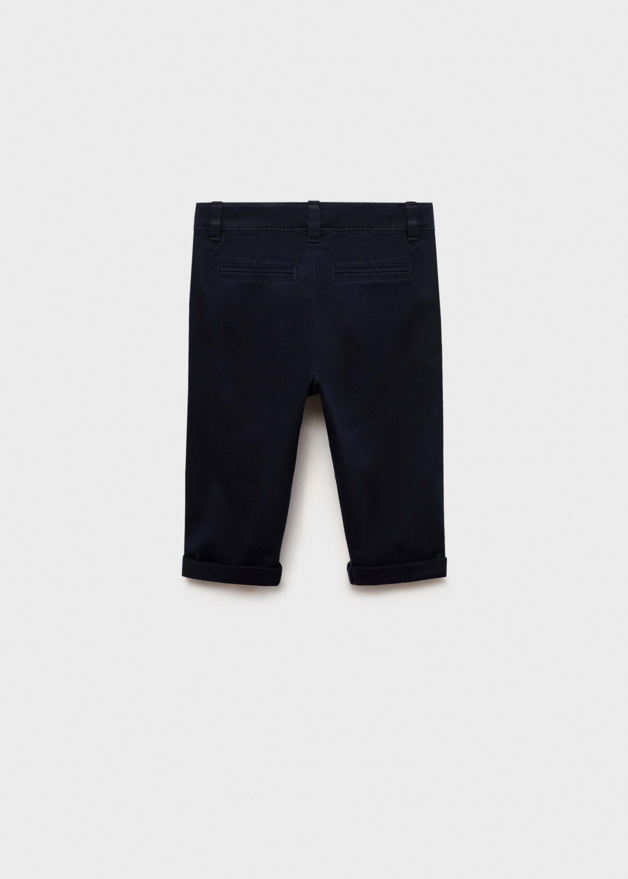 Cotton chinos - Reverse of the article